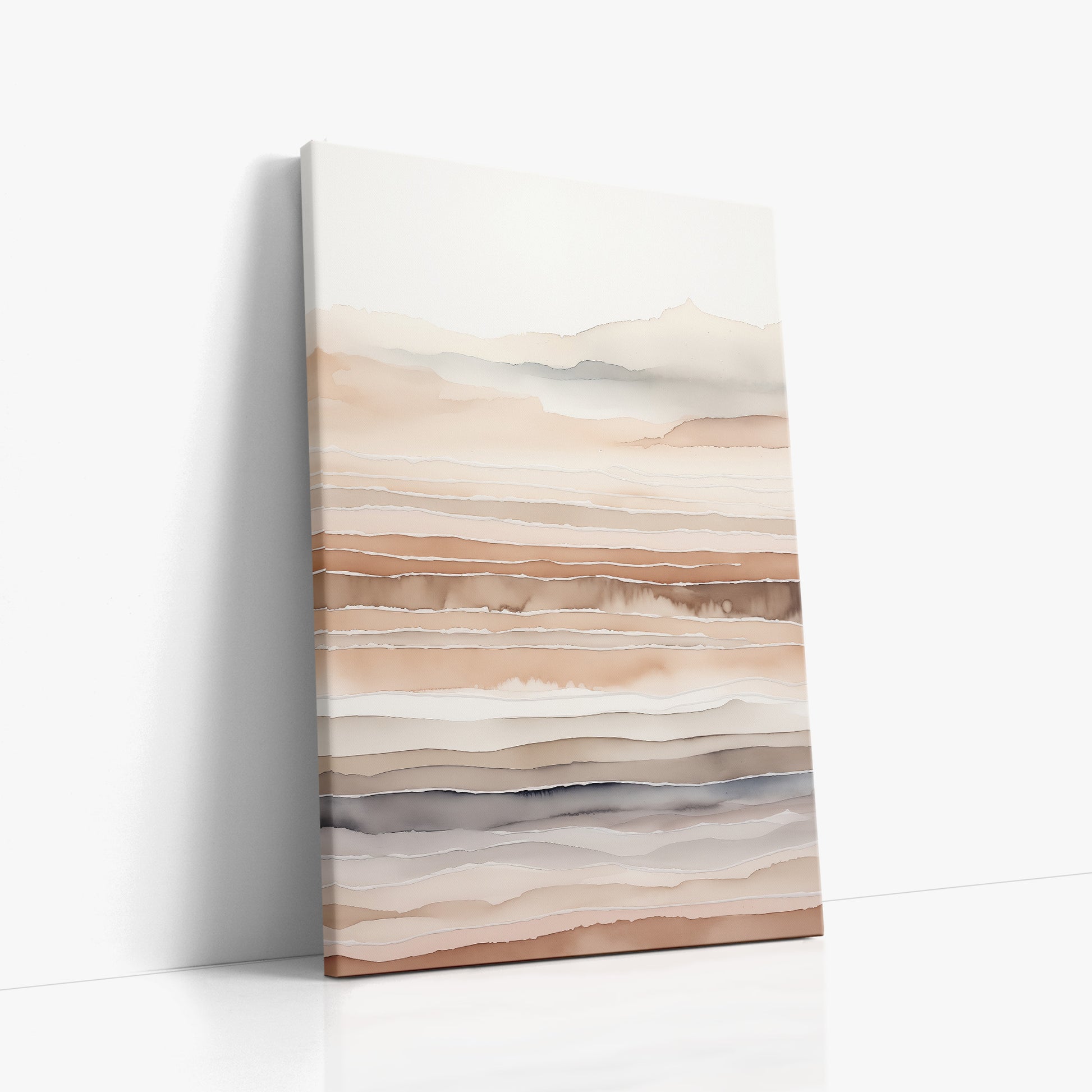 Desert Dawn Serenity, 60x90cm Satin Canvas Art Reproduction Left Angle