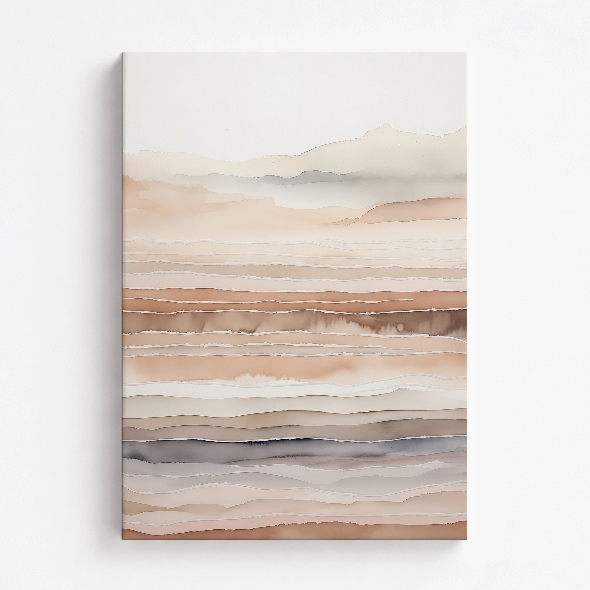 Desert Dawn Serenity, 70x100cm Satin Canvas Art Reproduction