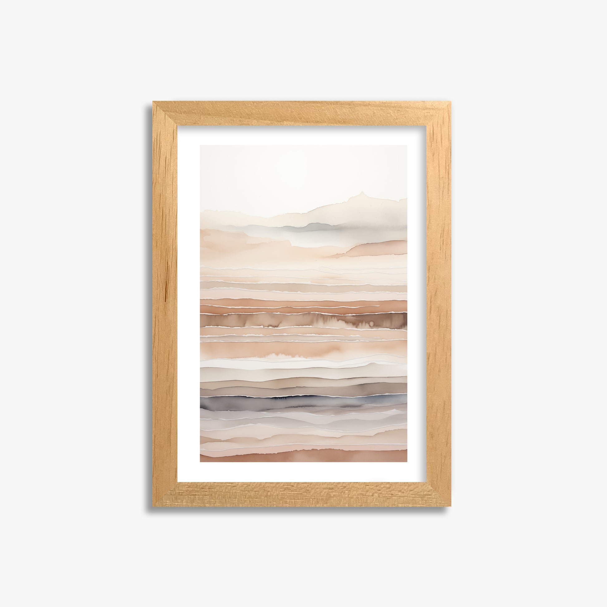 Desert Dawn Serenity, 21x30cm Oak Framed Art Reproduction