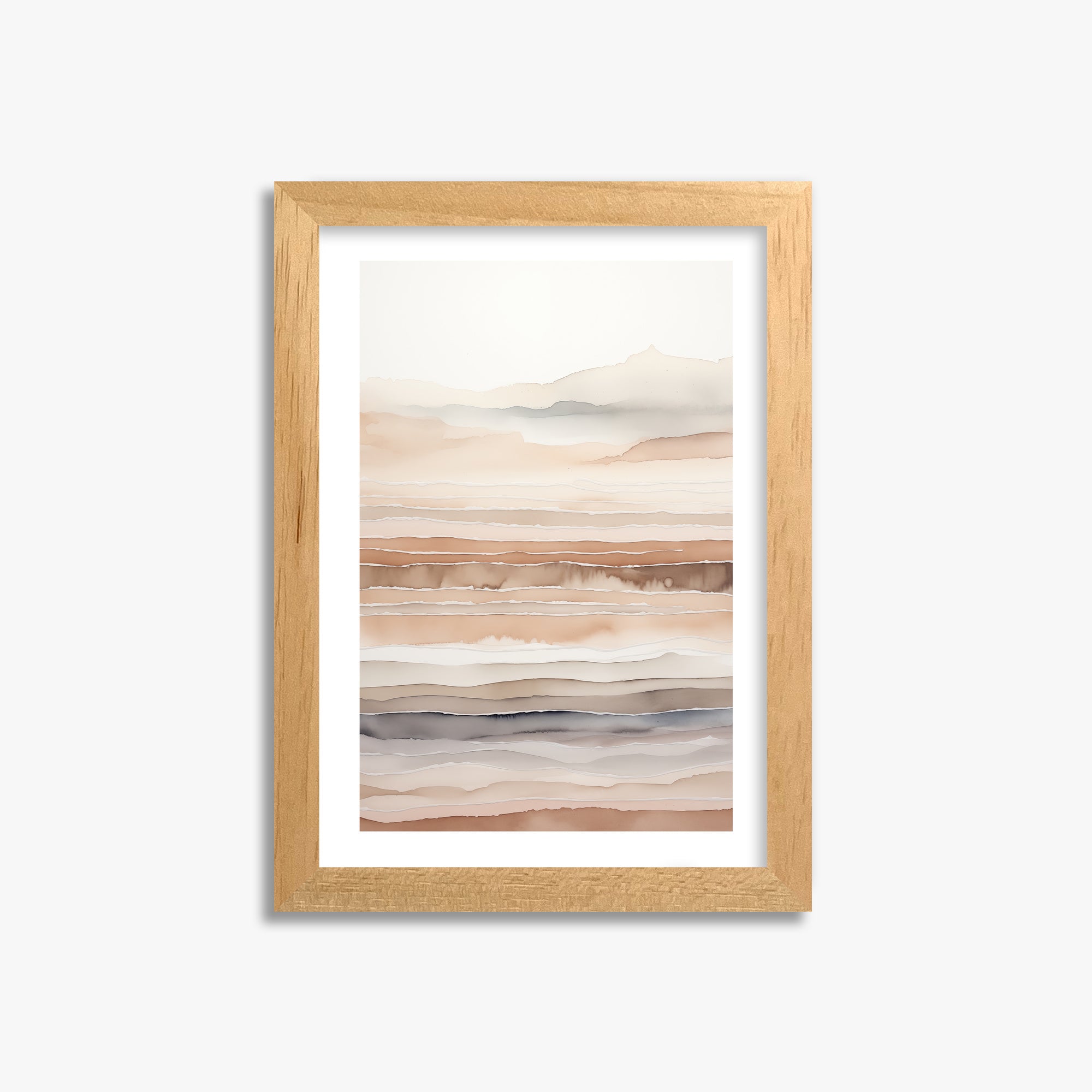Desert Dawn Serenity, 21x30cm Oak Framed Art Reproduction
