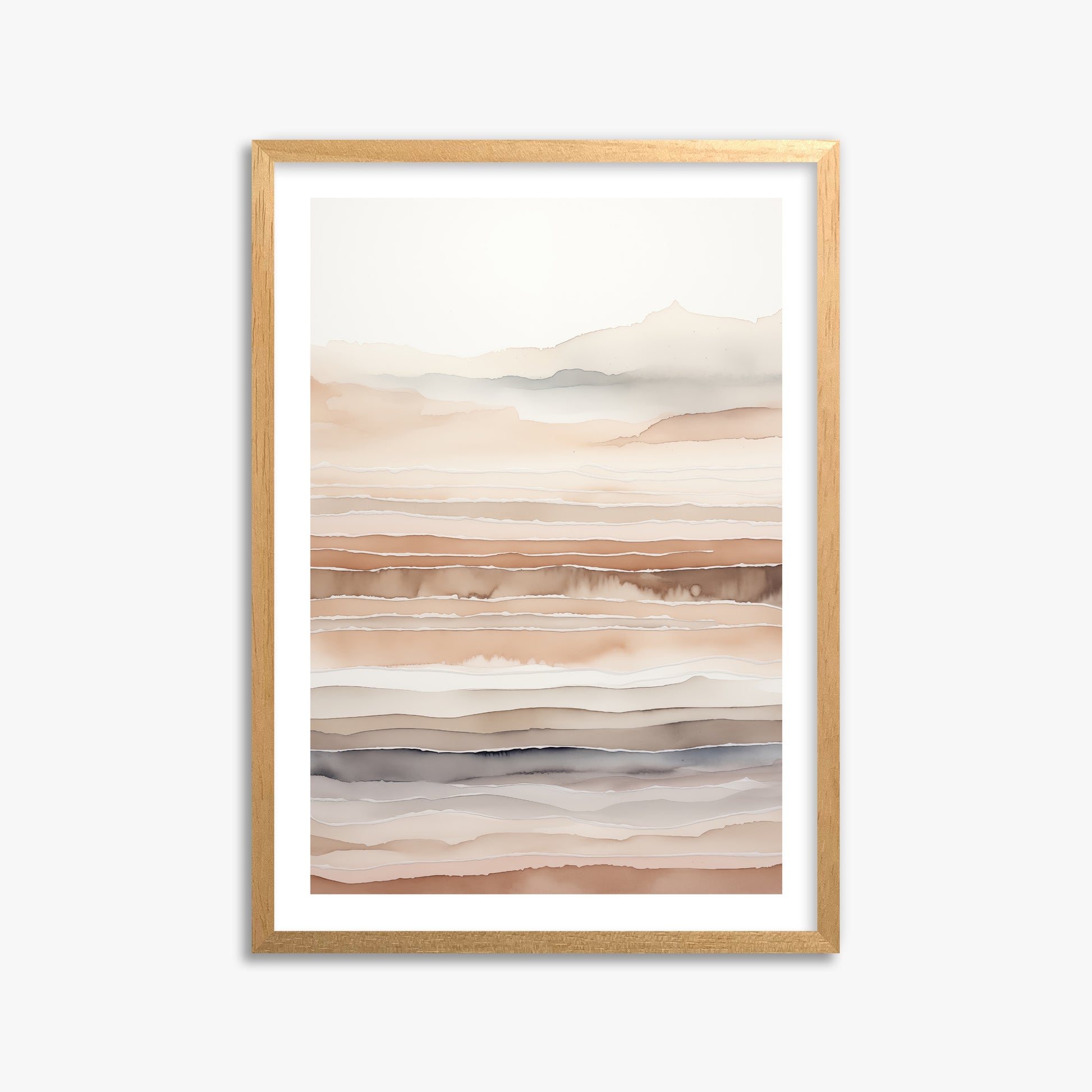 Desert Dawn Serenity, 50x70cm Oak Framed Art Reproduction