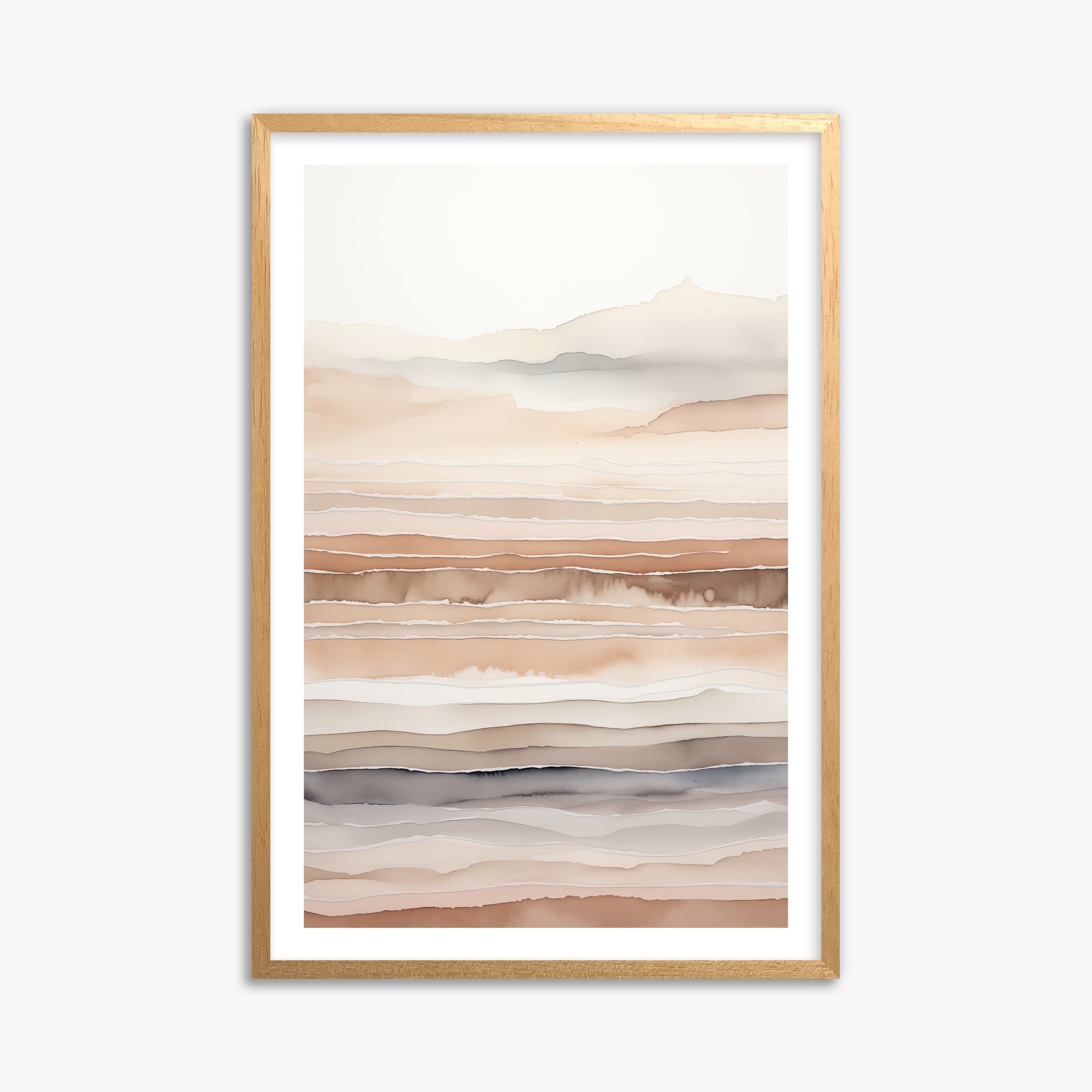 Desert Dawn Serenity, 61x91cm Oak Framed Art Reproduction