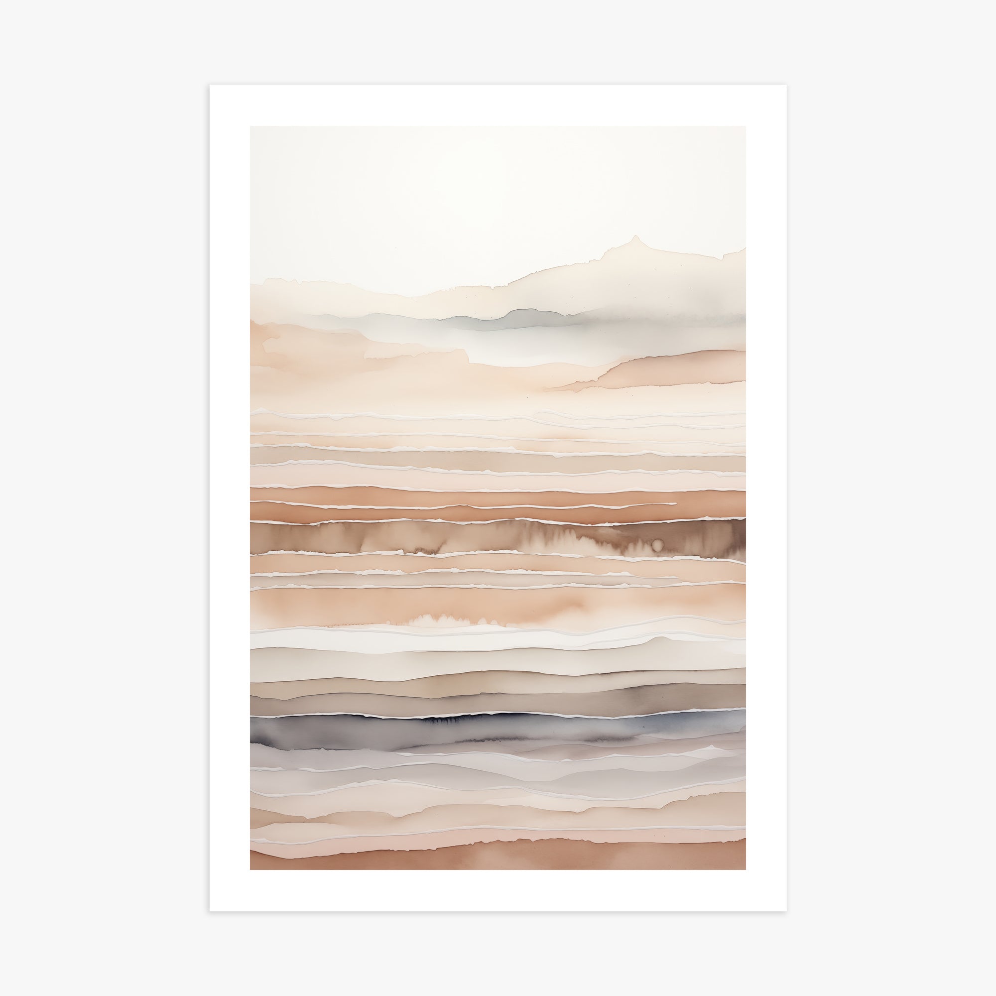 Desert Dawn Serenity, 70x100cm Printed Poster