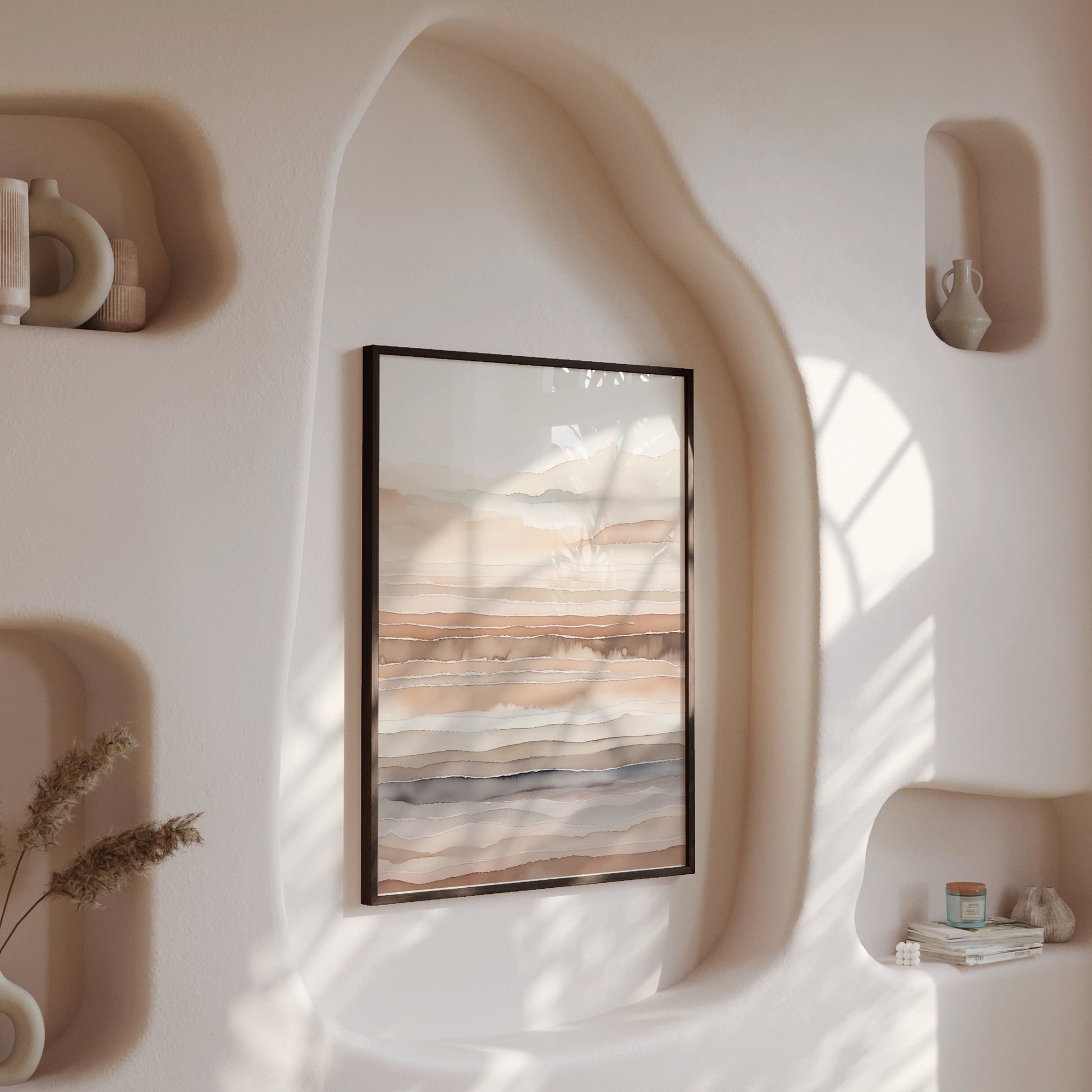 Design Concept No. 13 for Desert Dawn Serenity Modern Poster Art