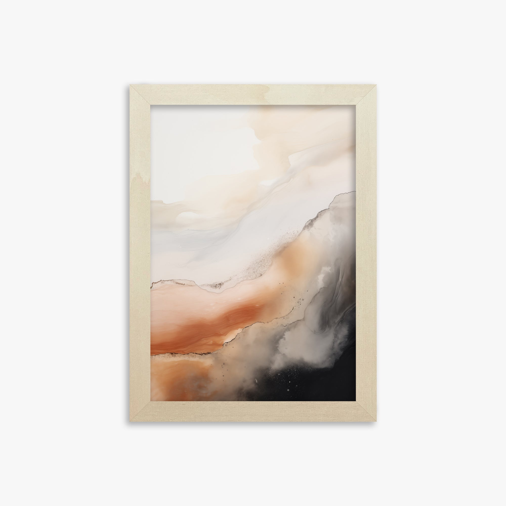 Desert Storm Horizon, 21x30cm Framed Art Reproduction With Lime Wood Frame