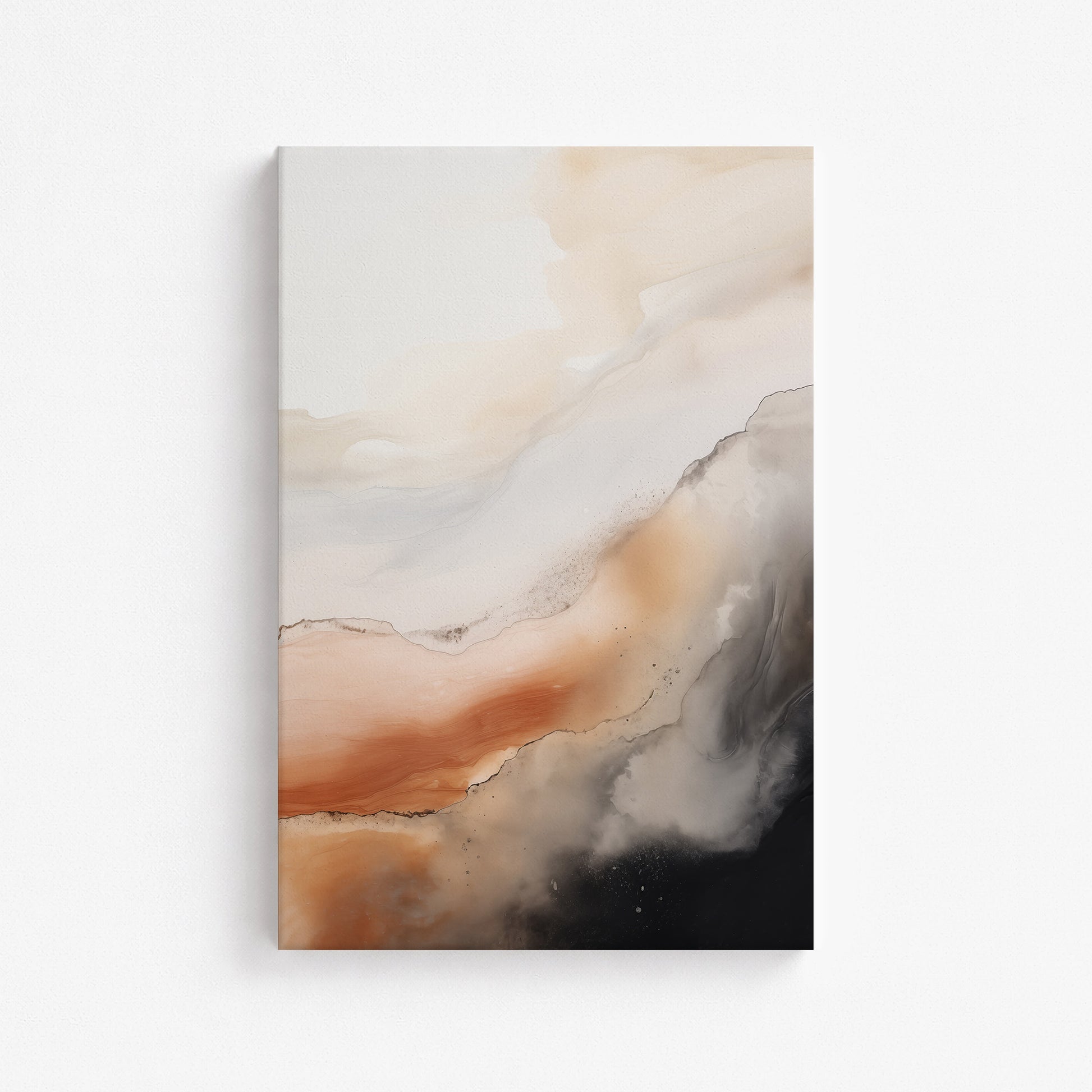 Desert Storm Horizon, 61x91cm Satin Canvas Art Reproduction