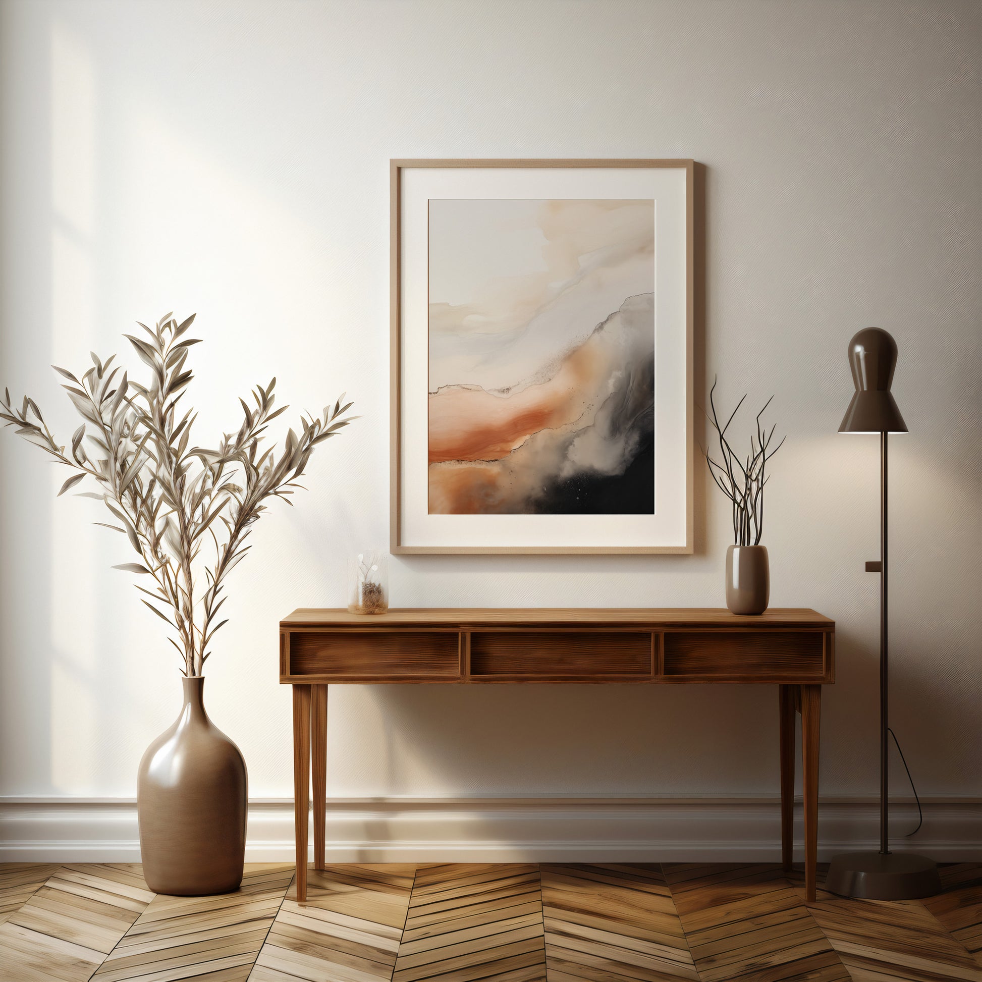 Design Concept No. 37 for Desert Storm Horizon Modern Poster Art