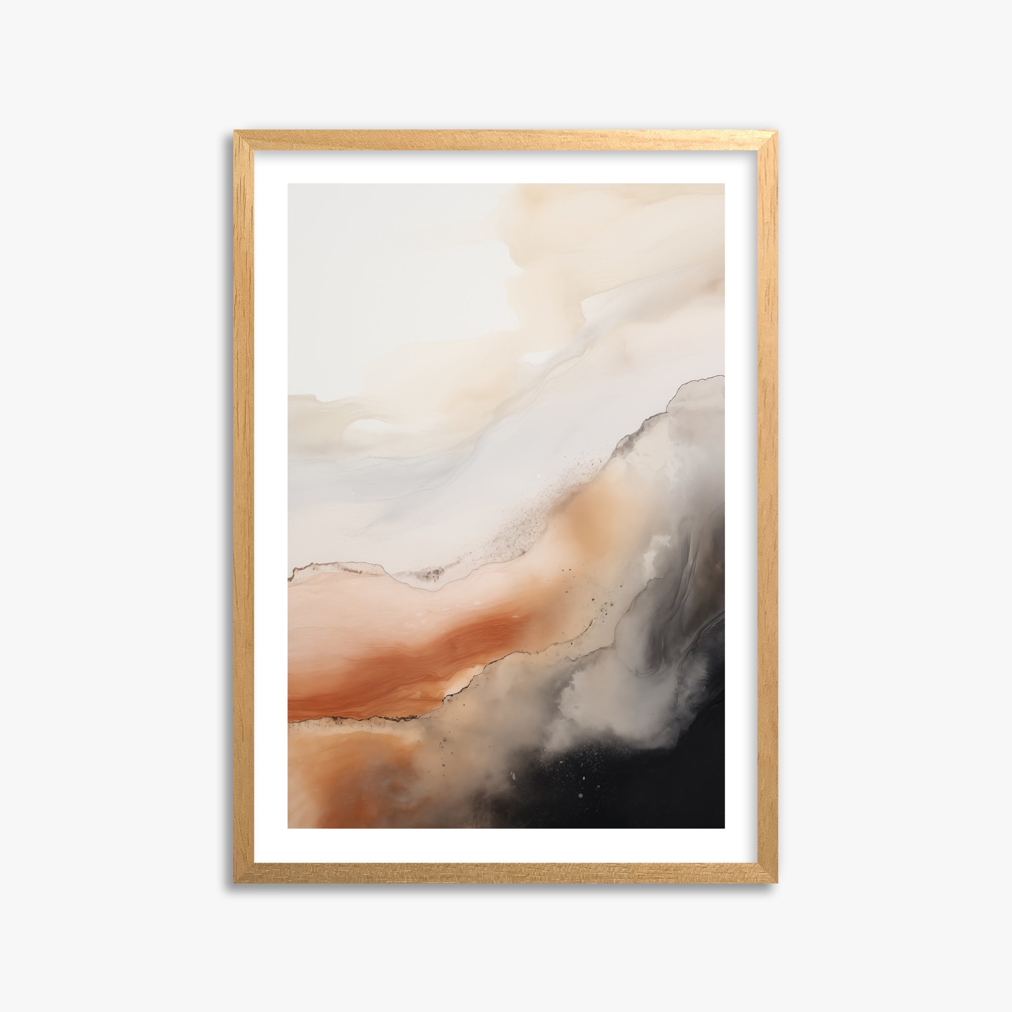 Desert Storm Horizon, 50x70cm Oak Framed Art Reproduction
