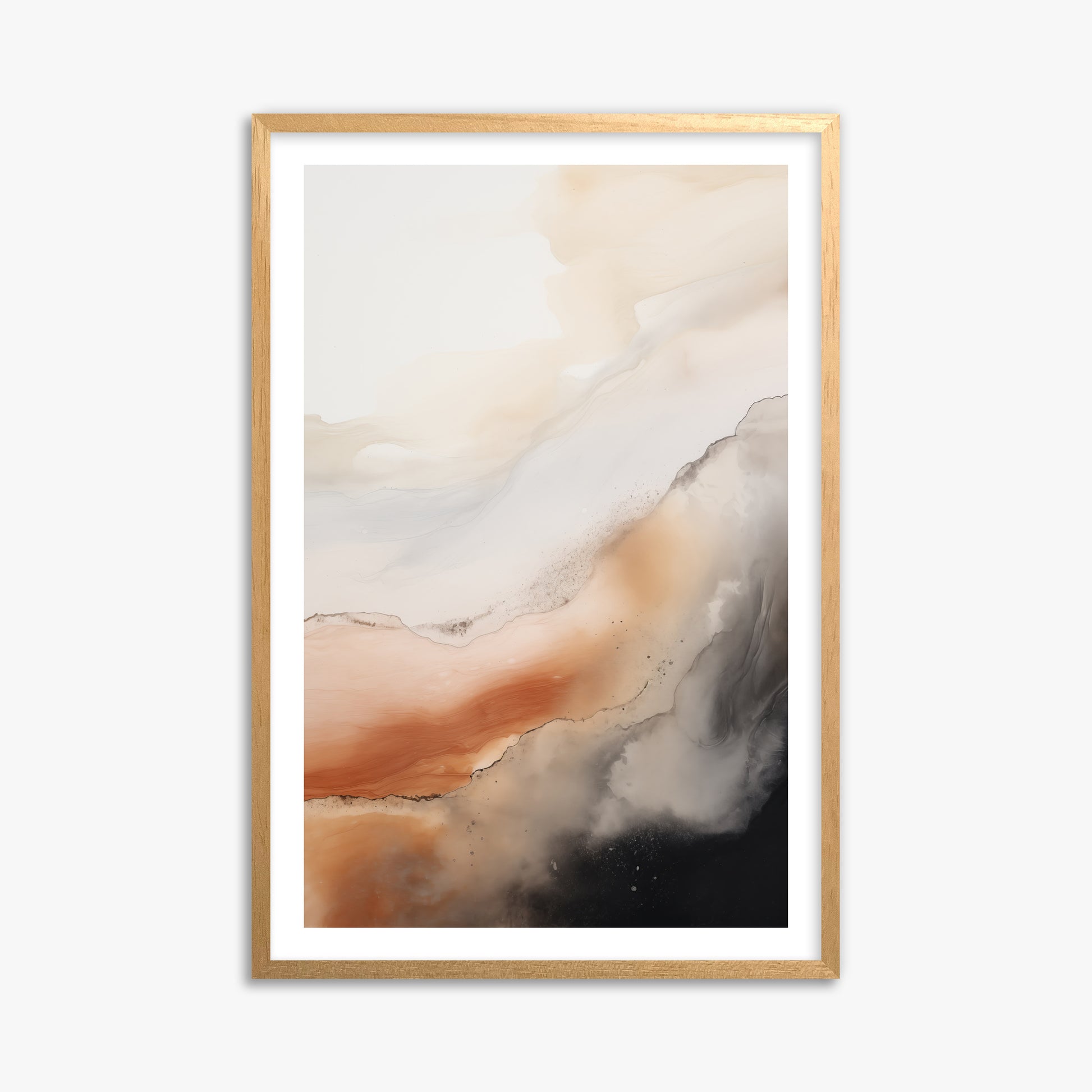 Desert Storm Horizon, 61x91cm Oak Framed Art Reproduction