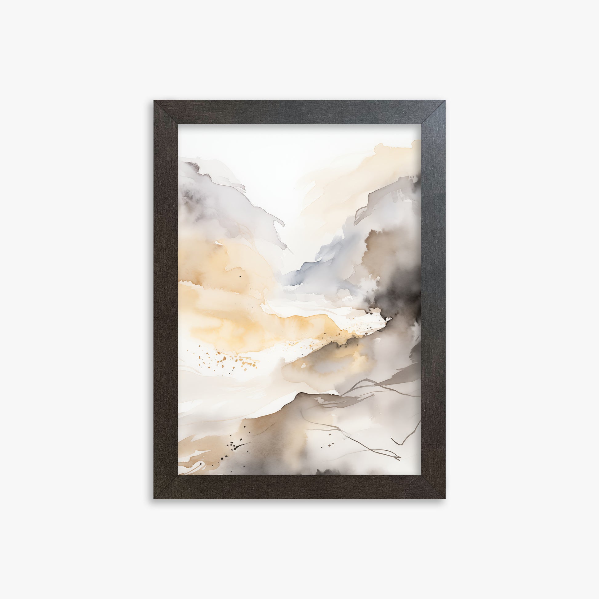 Valley Glow, 21x30cm Framed Art Reproduction With Espresso Frame