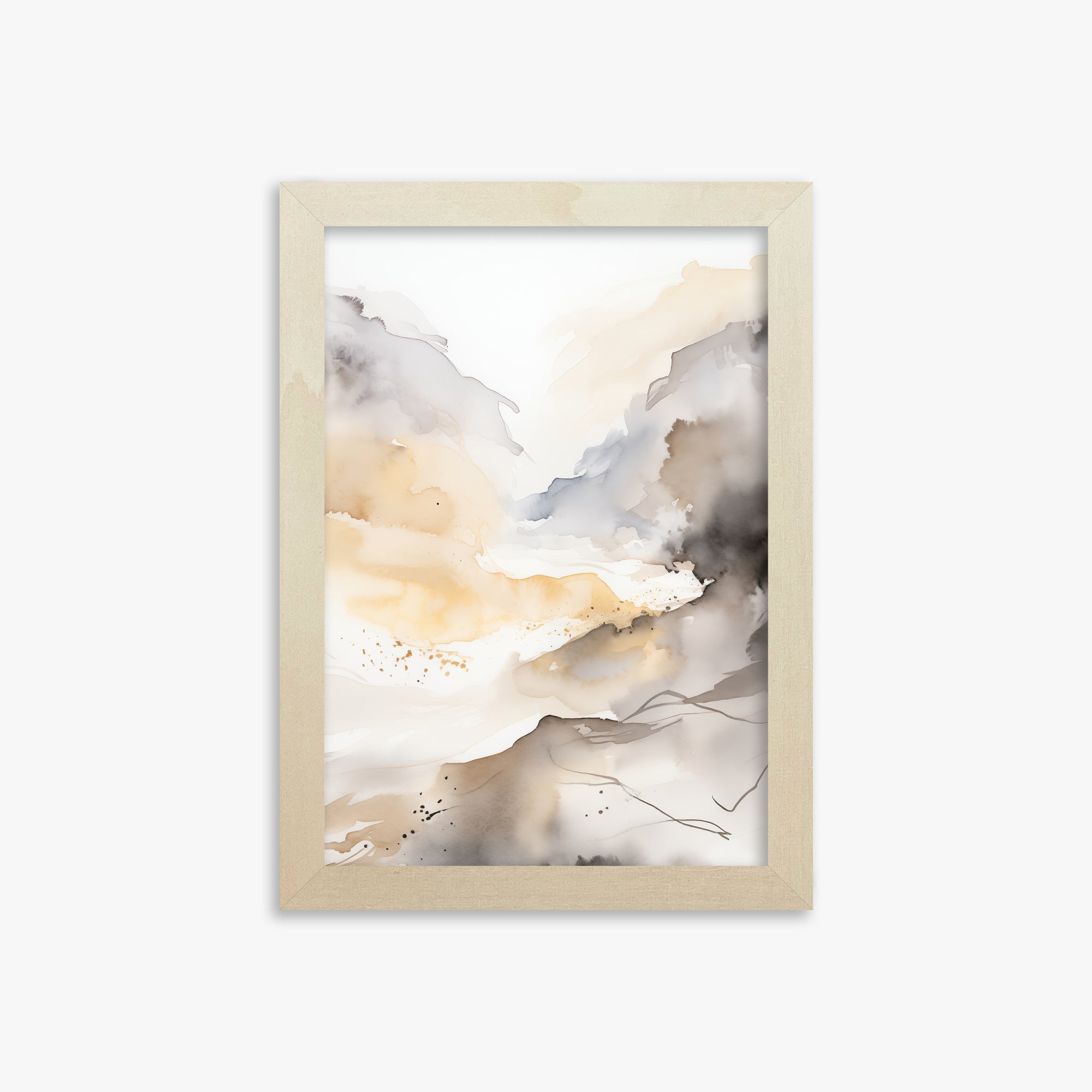 Valley Glow, 21x30cm Framed Art Reproduction With Lime Wood Frame
