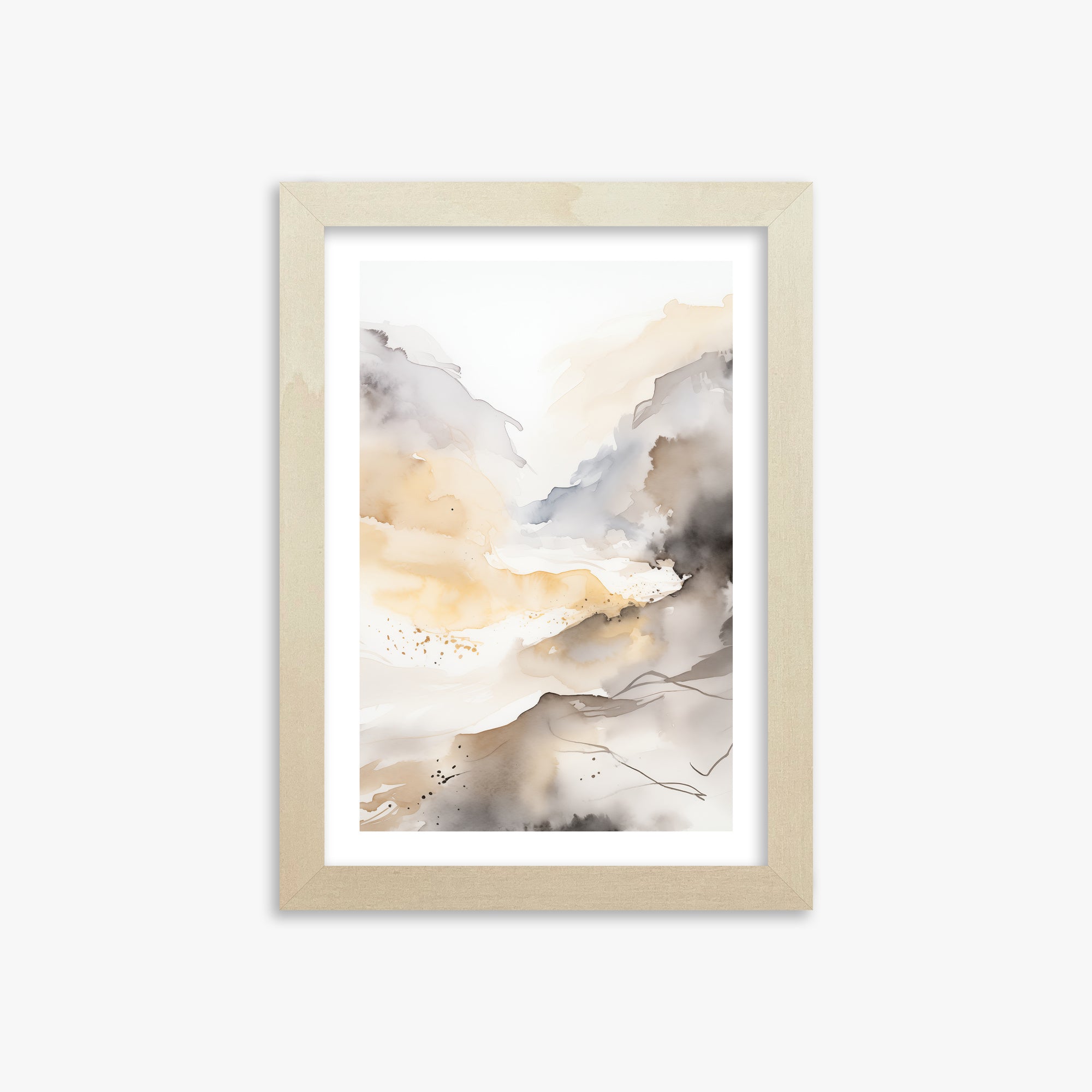 Valley Glow, 21x30cm Framed Art Reproduction With Lime Wood Frame