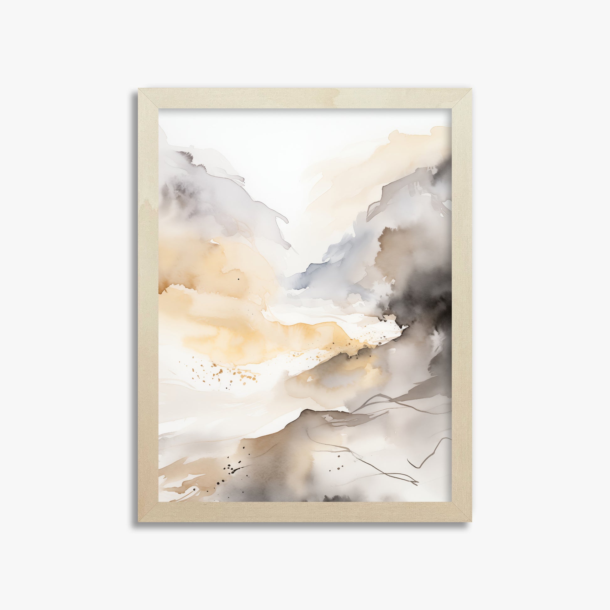 Valley Glow, 30x40cm Framed Art Reproduction With Lime Wood Frame