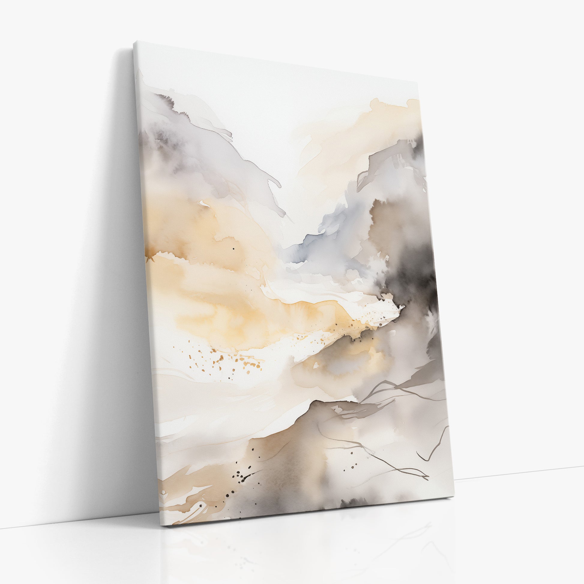 Valley Glow, 70x100cm Satin Canvas Art Reproduction Left Angle