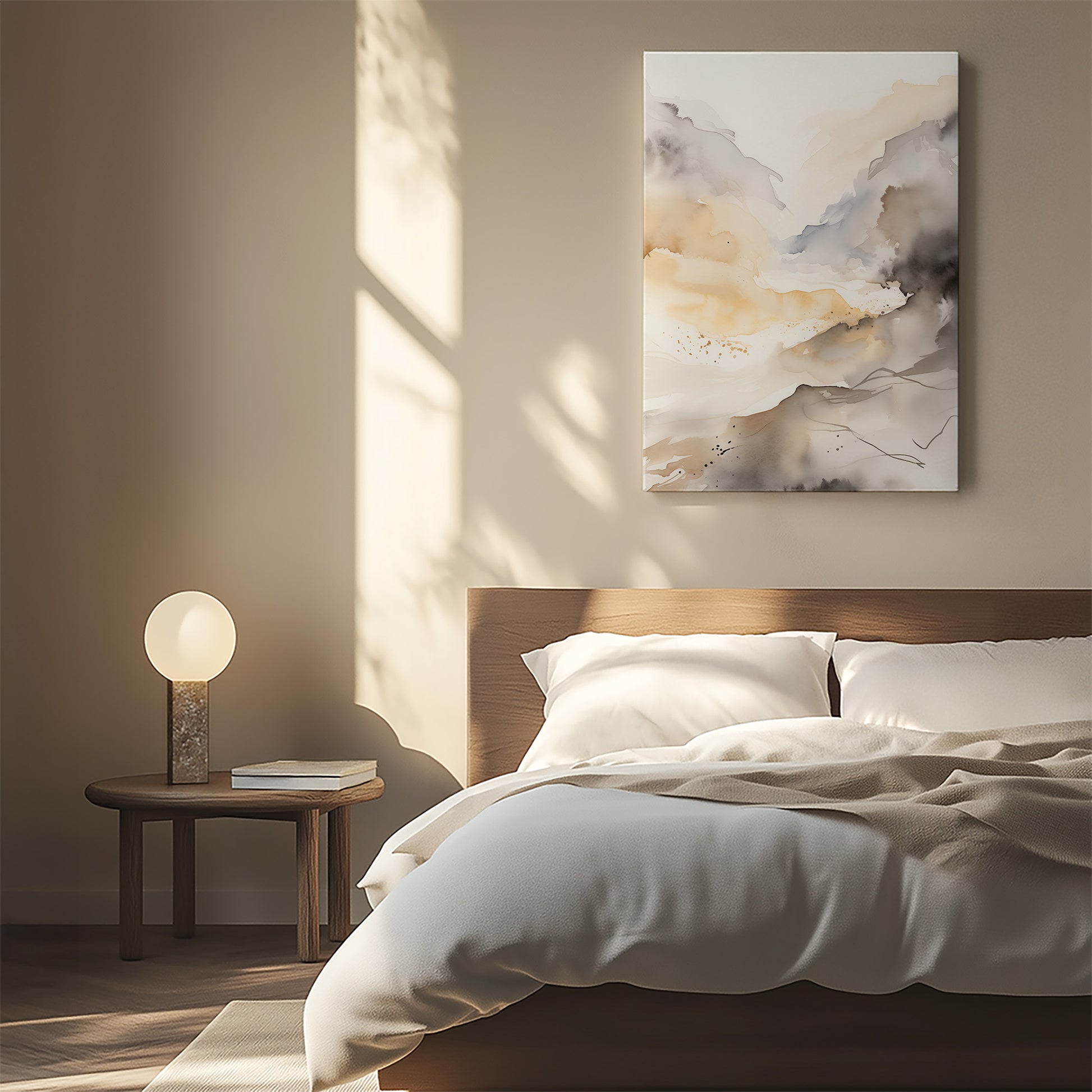 Design Concept No. 55 for Valley Glow Japanese Satin Canvas Wall Art