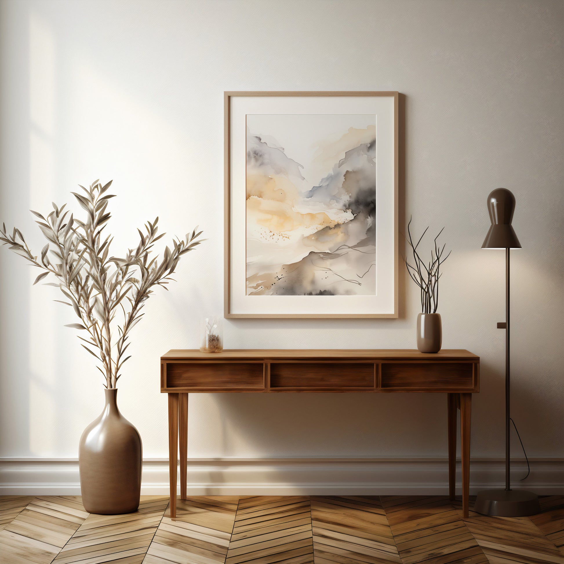 Design Concept No. 37 for Valley Glow Modern Poster Art
