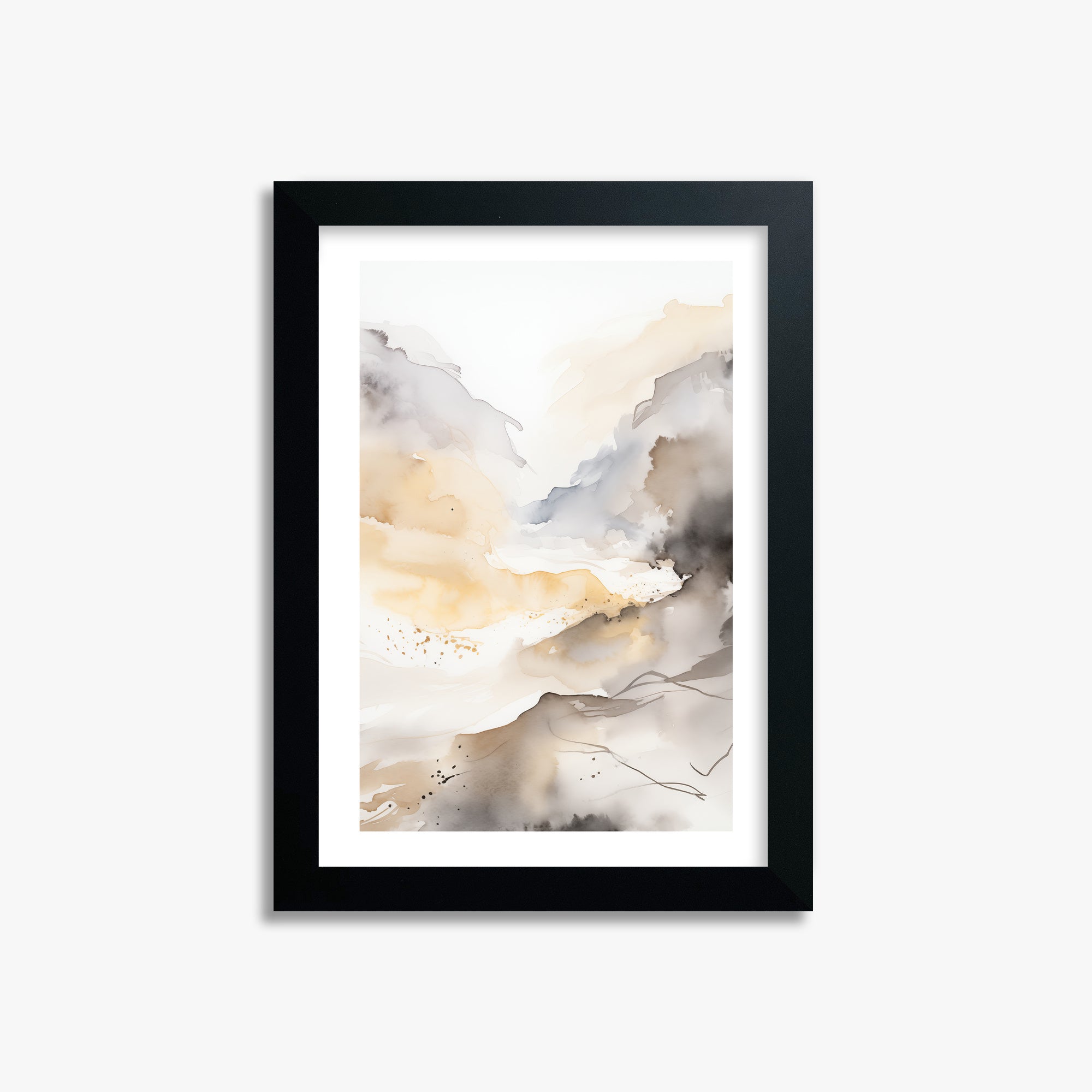 Valley Glow, 21x30cm Black Framed Art Reproduction