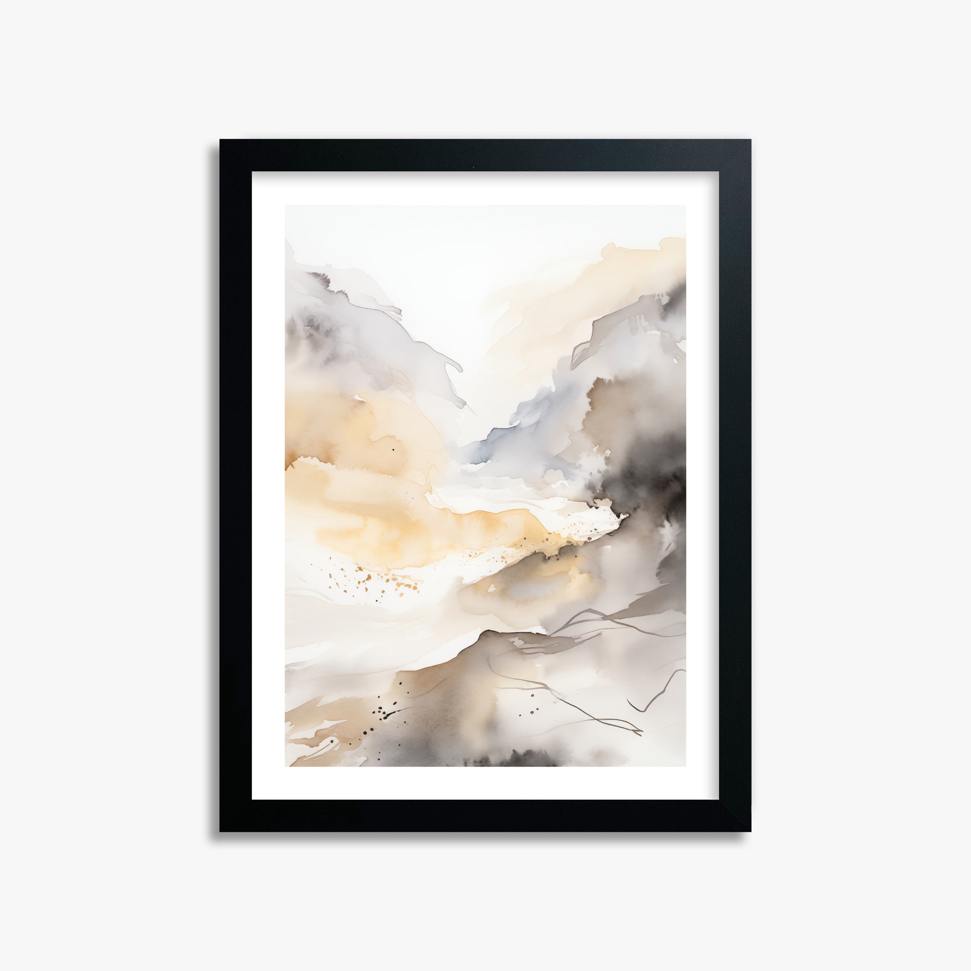 Valley Glow, 30x40cm Black Framed Art Reproduction