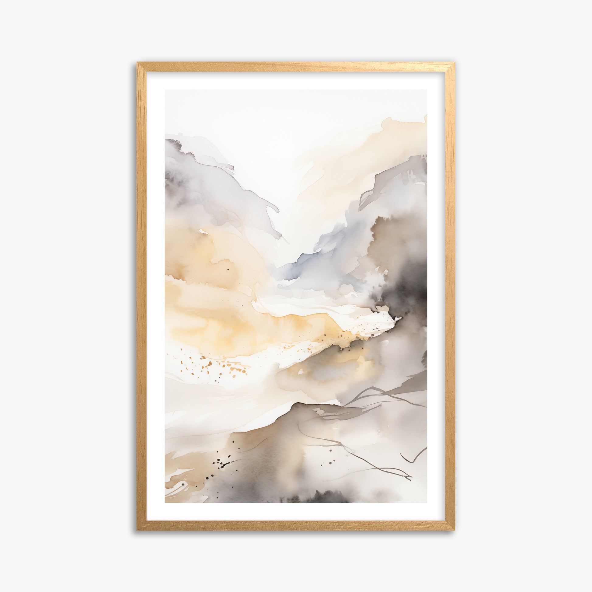 Valley Glow, 61x91cm Oak Framed Art Reproduction