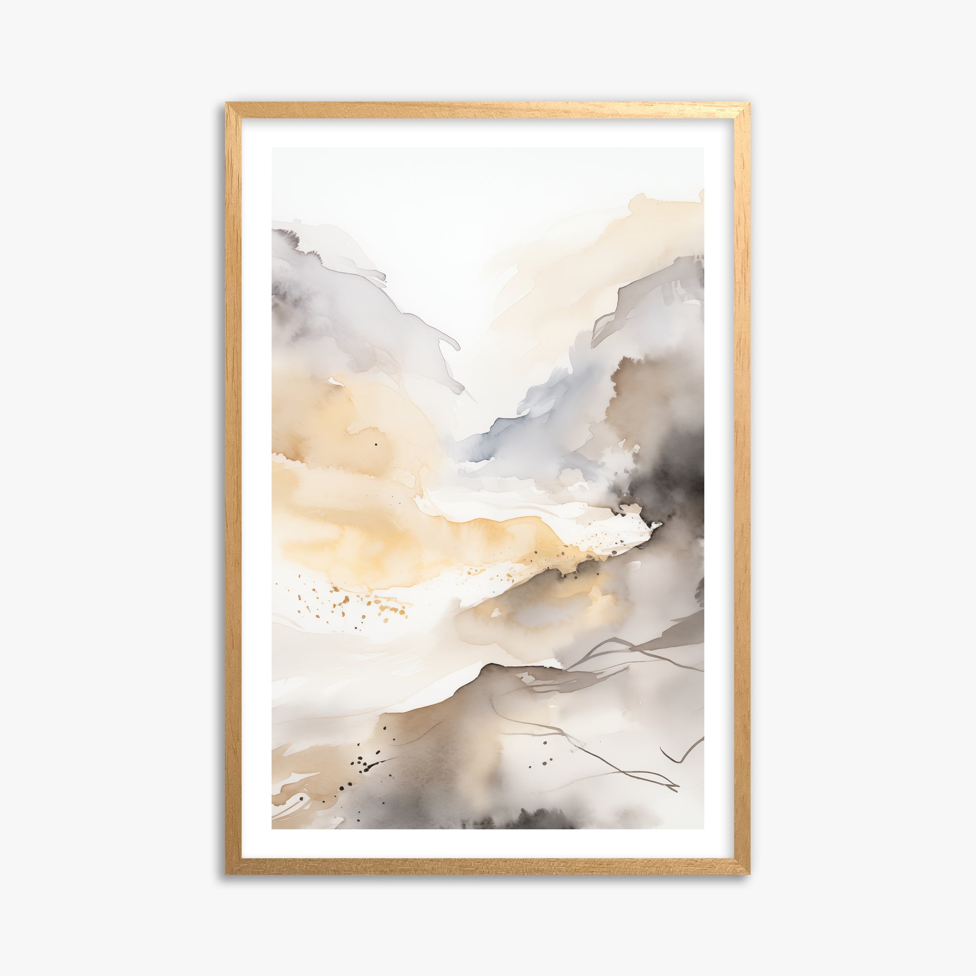 Valley Glow, 61x91cm Oak Framed Art Reproduction