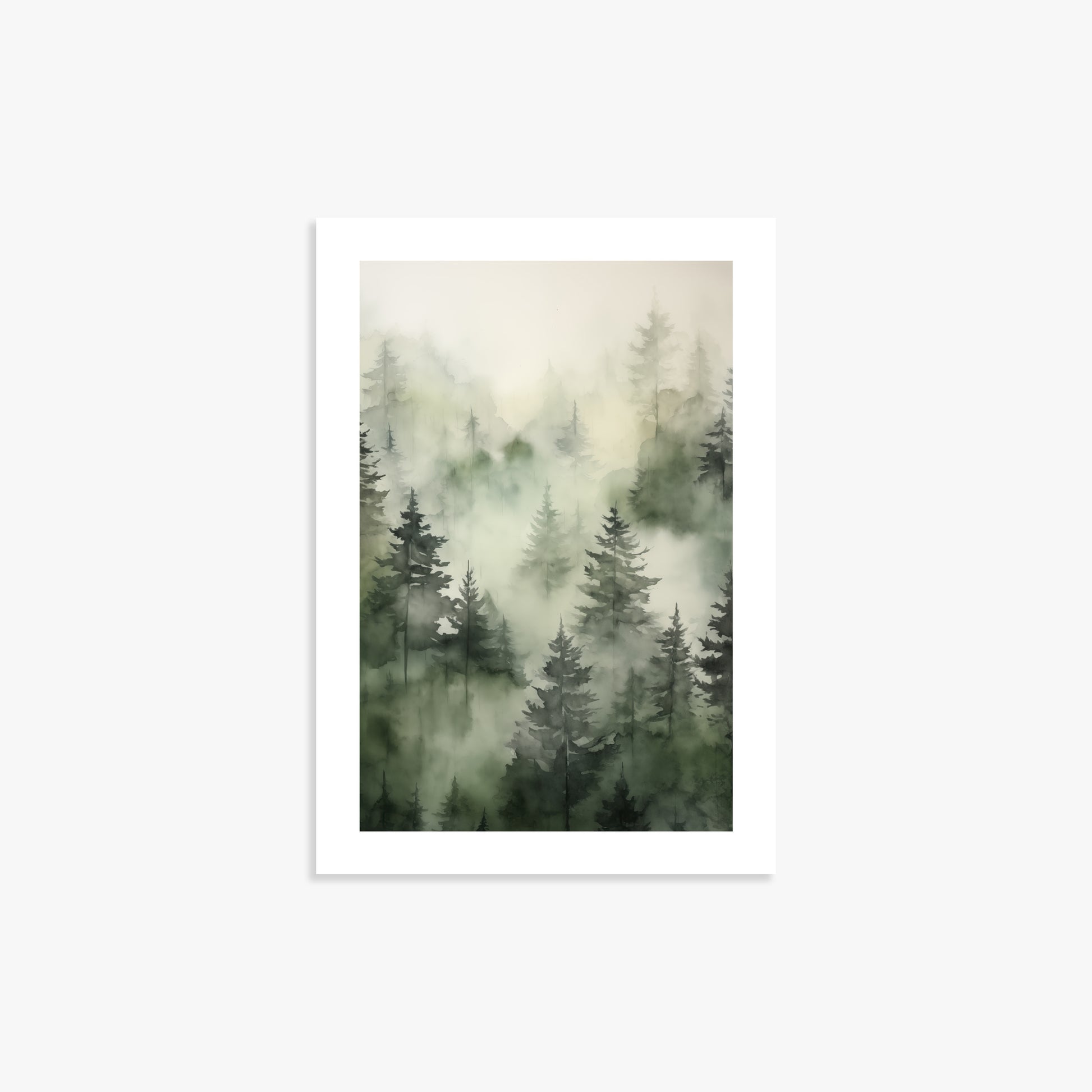 Misty Pines Serenity, 21x30cm Printed Poster