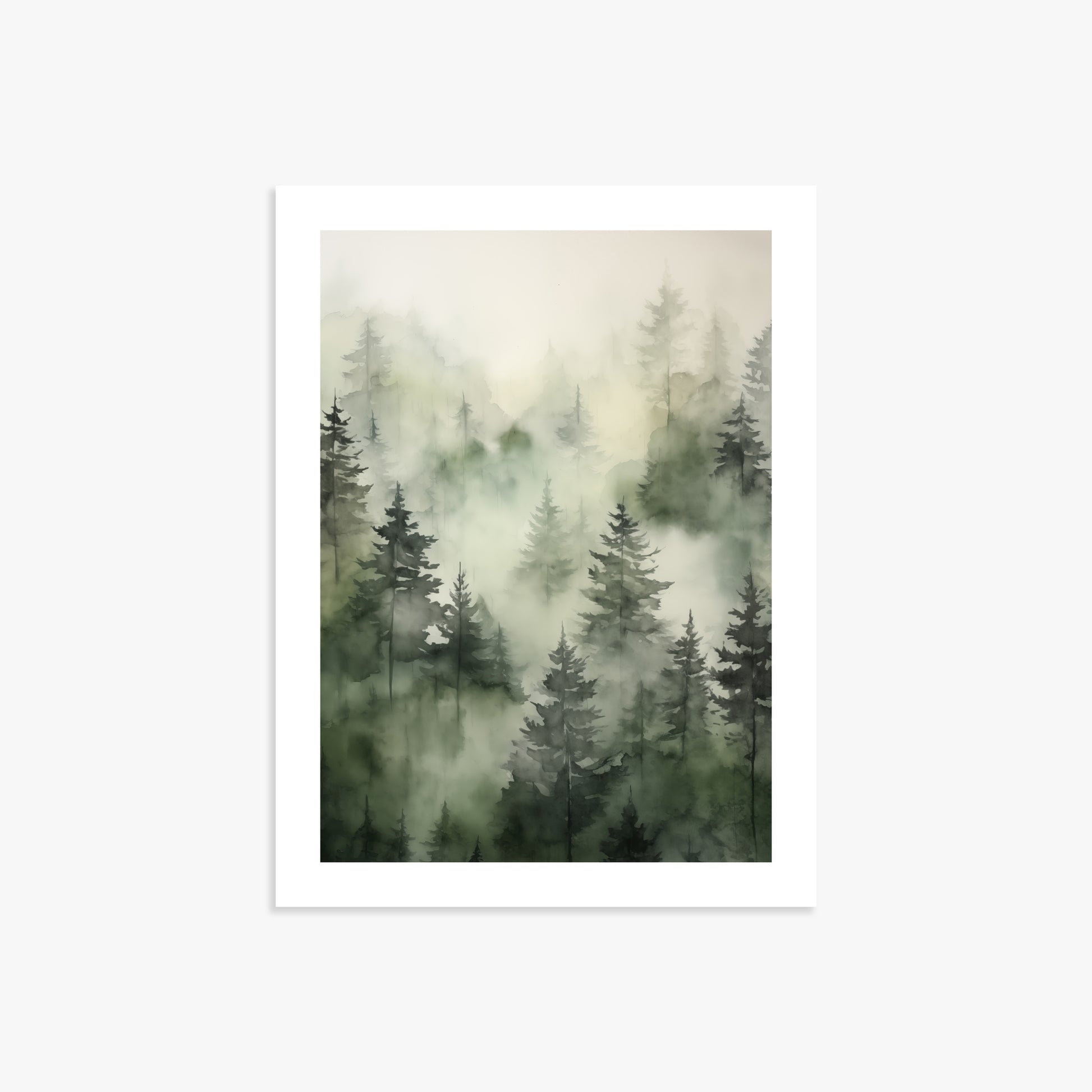 Misty Pines Serenity, 30x40cm Printed Poster