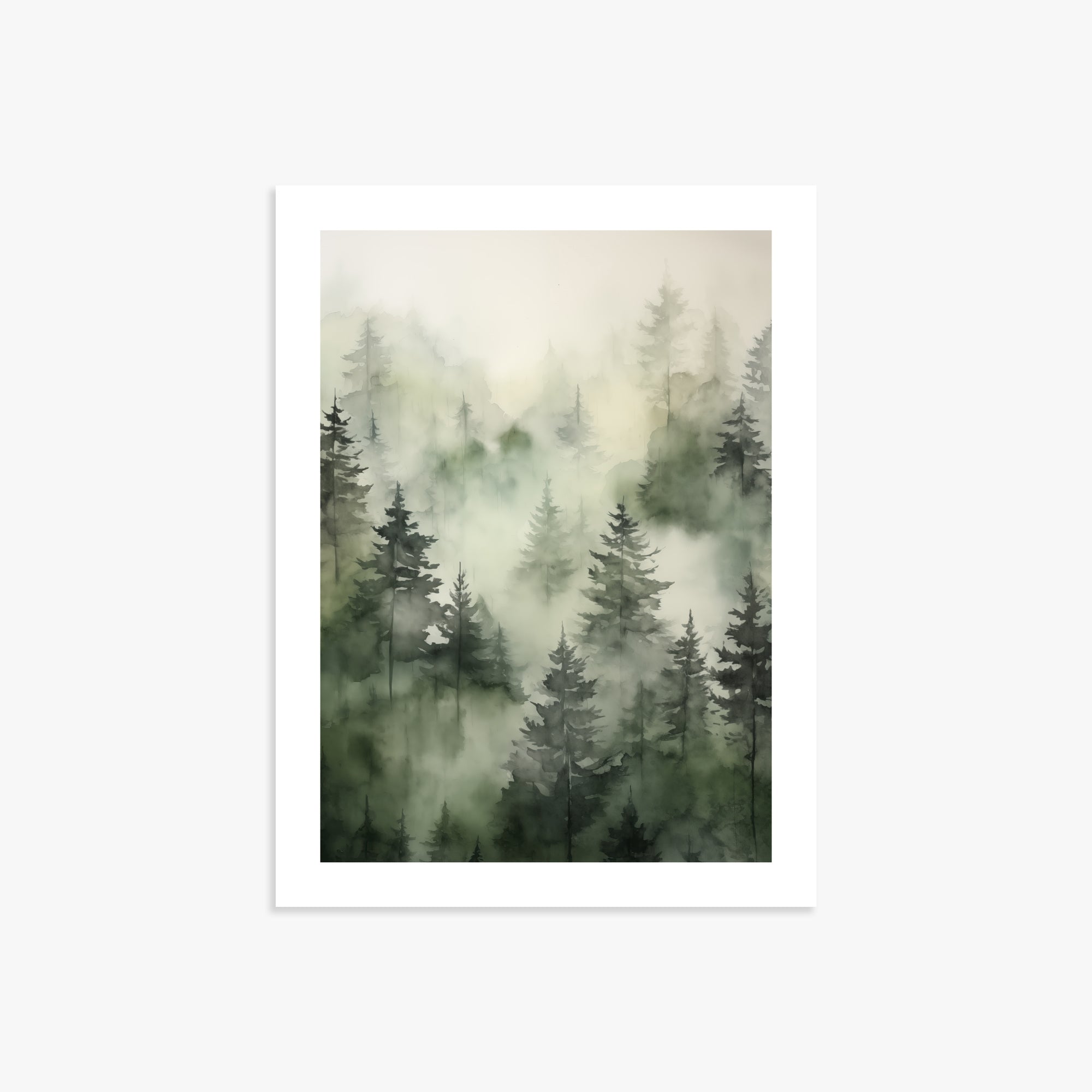 Misty Pines Serenity, 30x40cm Printed Poster