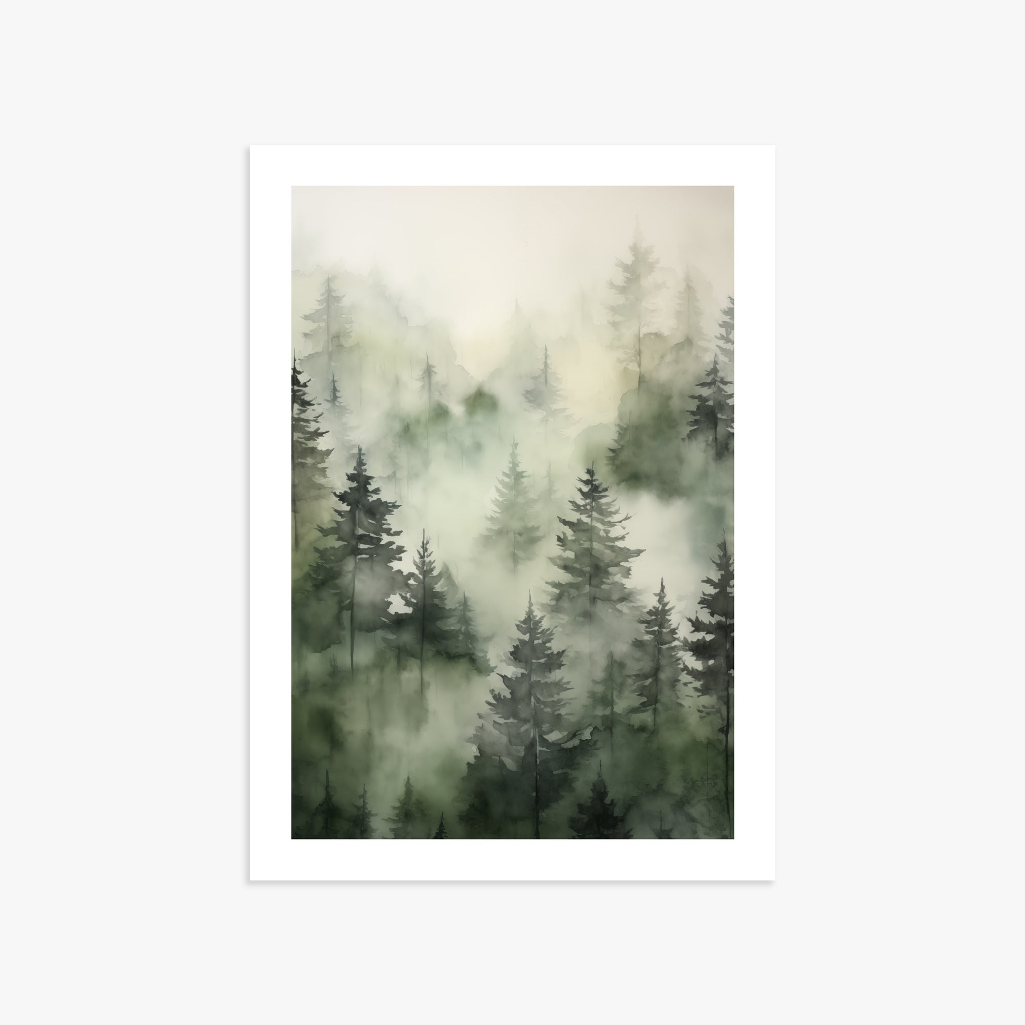 Misty Pines Serenity, 50x70cm Printed Poster