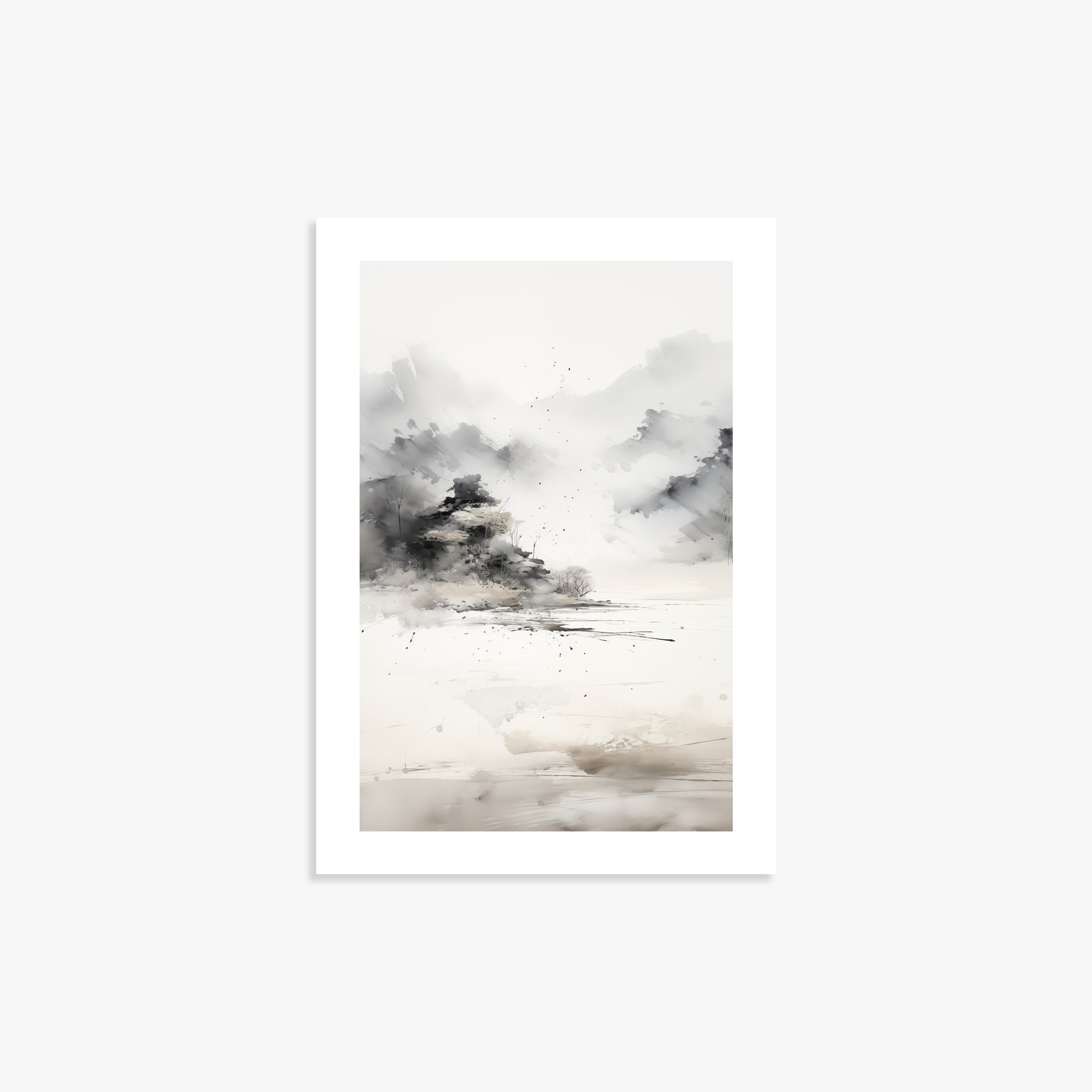Misty Mountain Whisper, 21x30cm Printed Poster