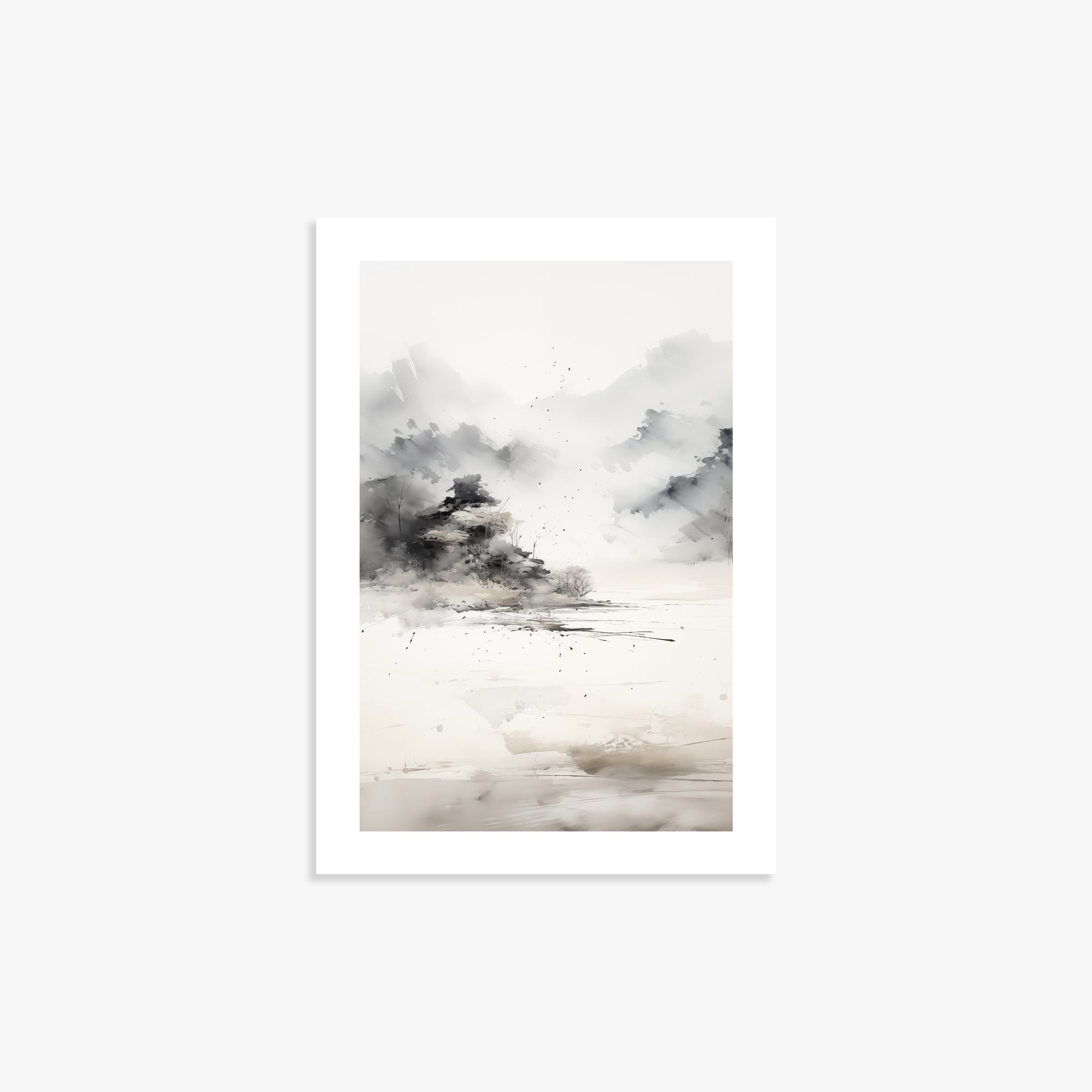 Misty Mountain Whisper, 21x30cm Printed Poster