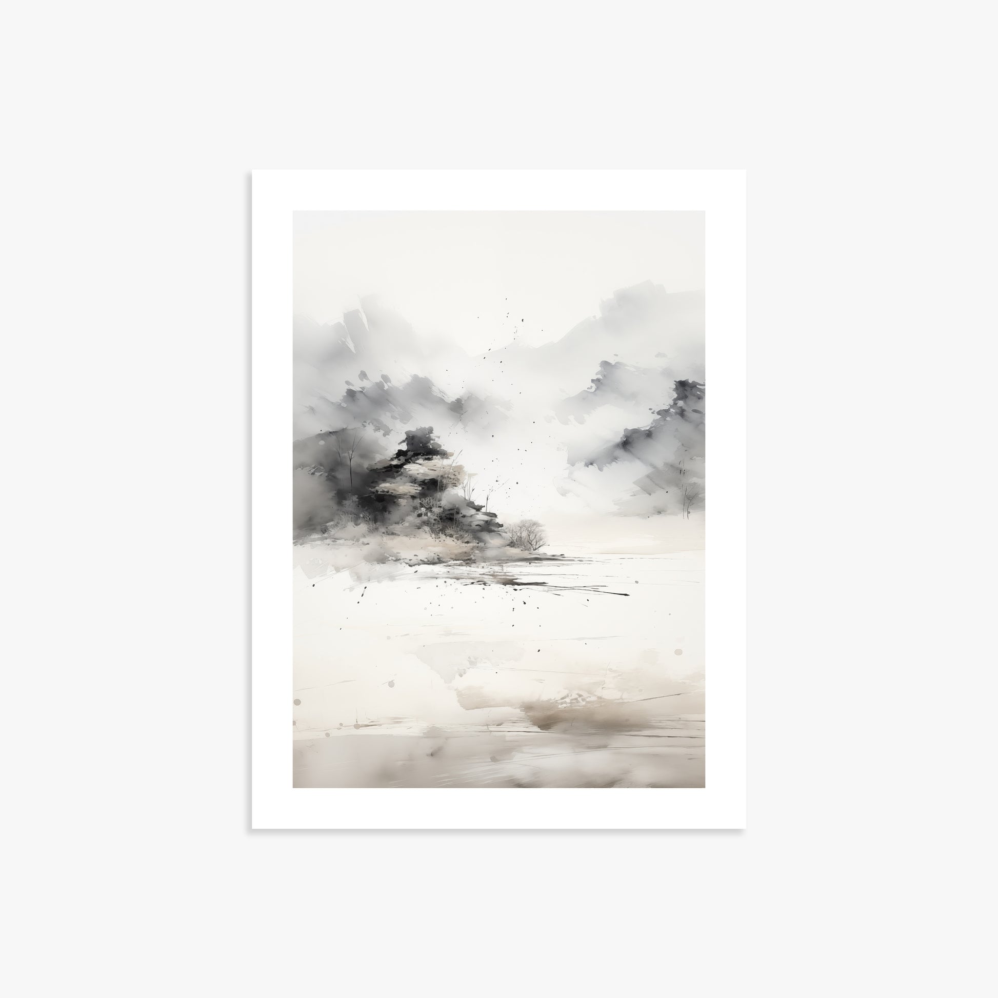 Misty Mountain Whisper, 30x40cm Printed Poster