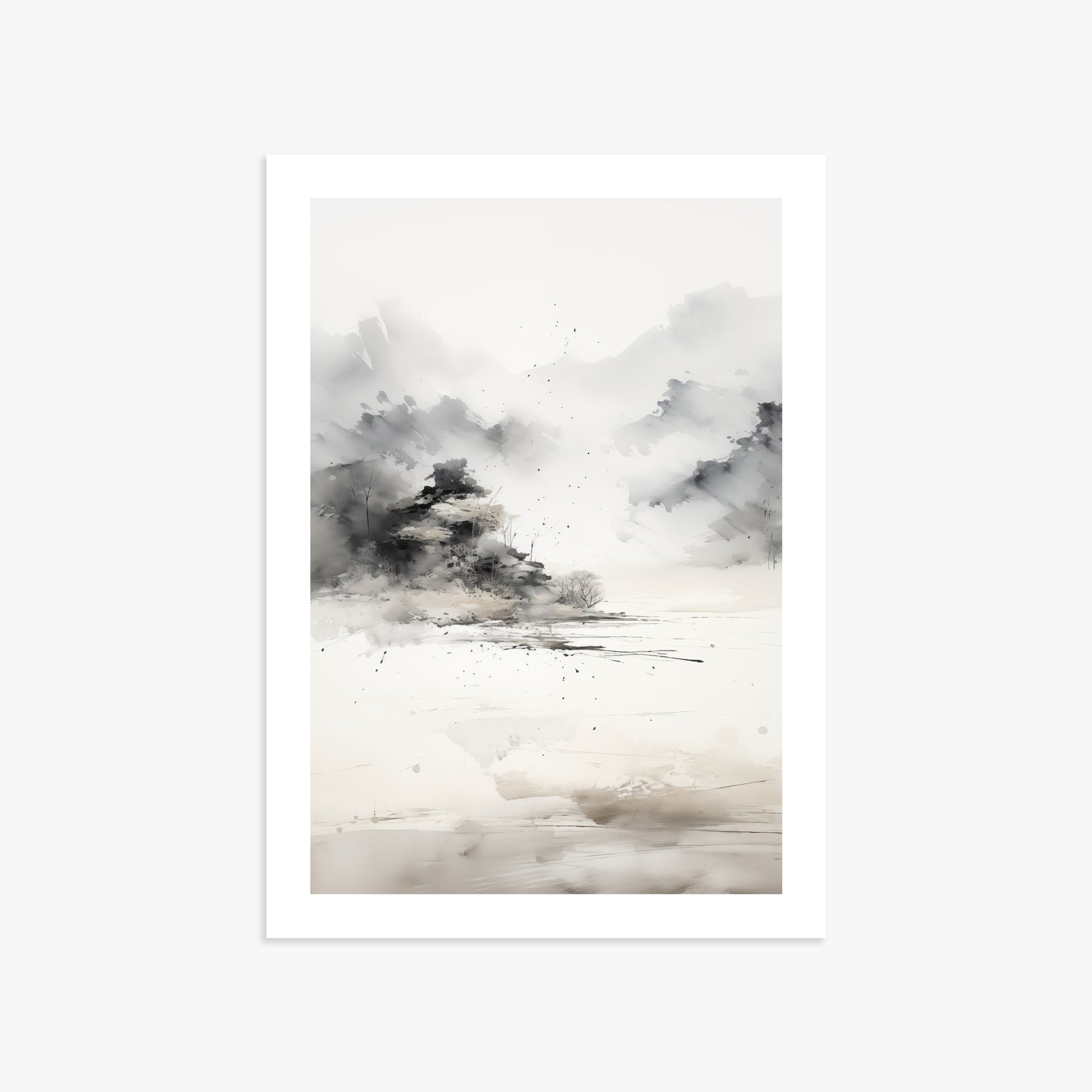 Misty Mountain Whisper, 50x70cm Printed Poster