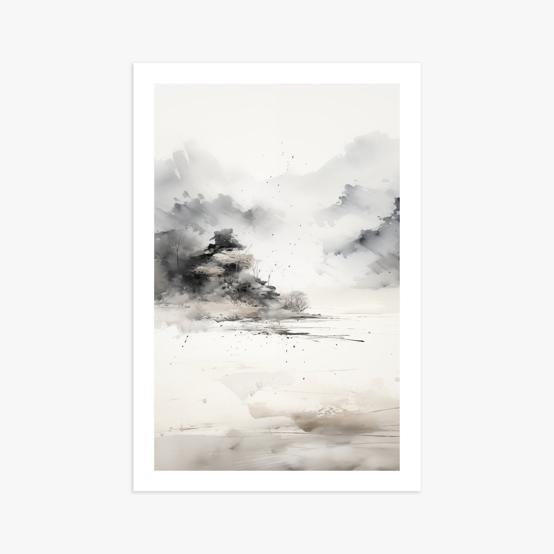 Misty Mountain Whisper, 61x91cm Printed Poster