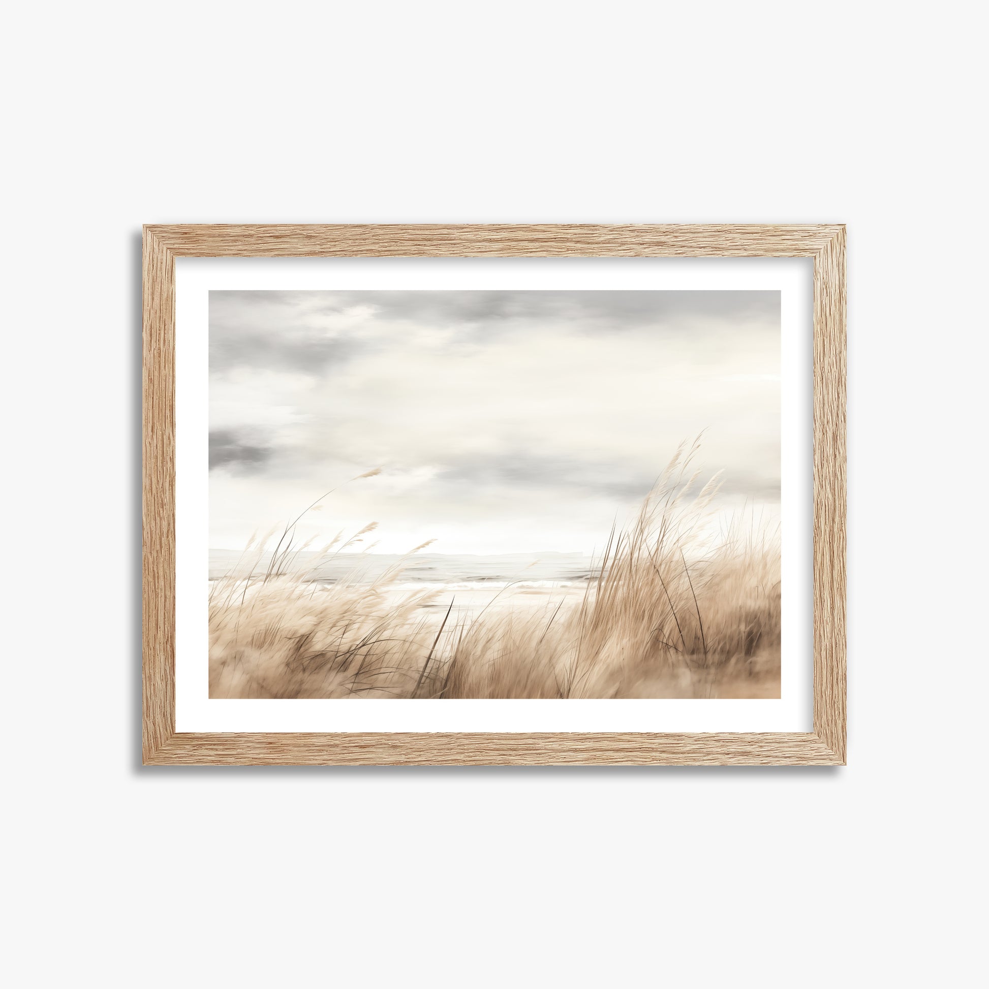 Whispers of the Dunes, 30x40cm Framed Poster With Raw Oak Frame