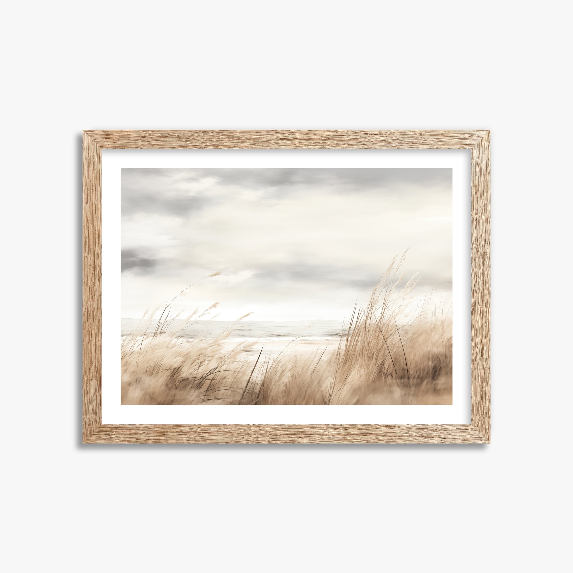 Whispers of the Dunes, 30x40cm Framed Poster With Raw Oak Frame