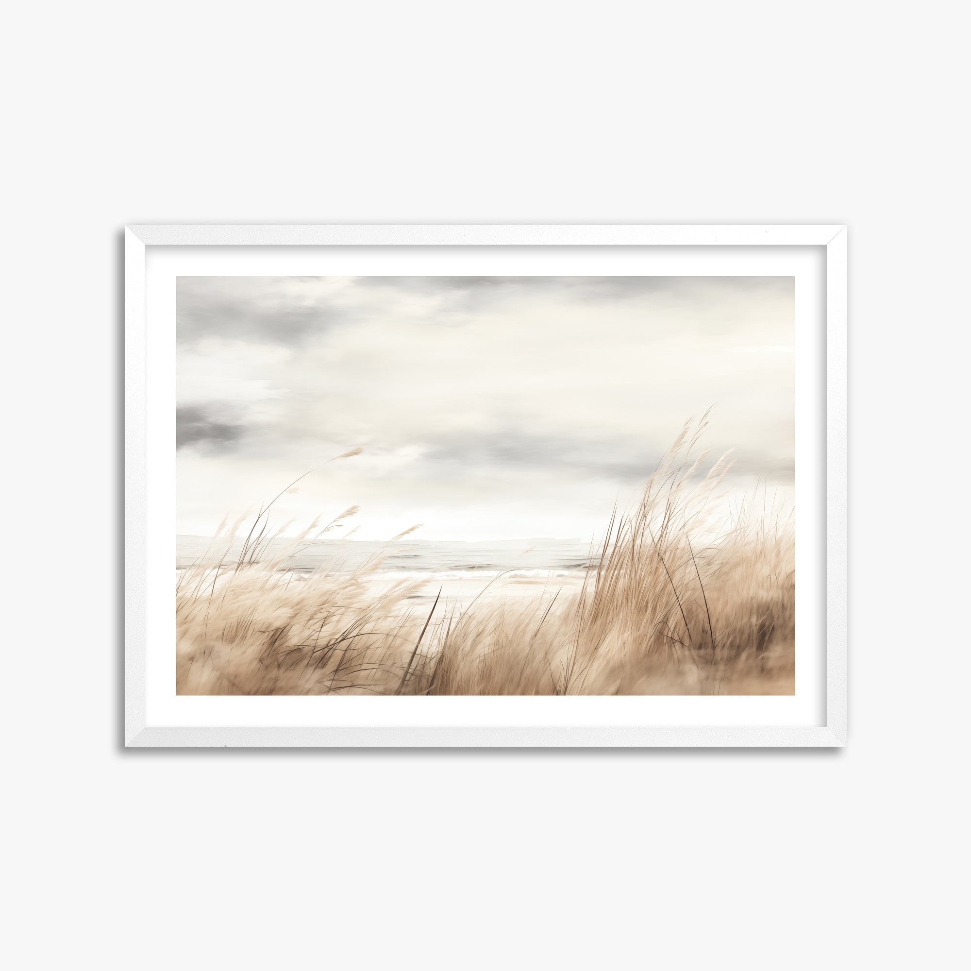 Whispers of the Dunes, 50x70cm Framed Poster With White Frame
