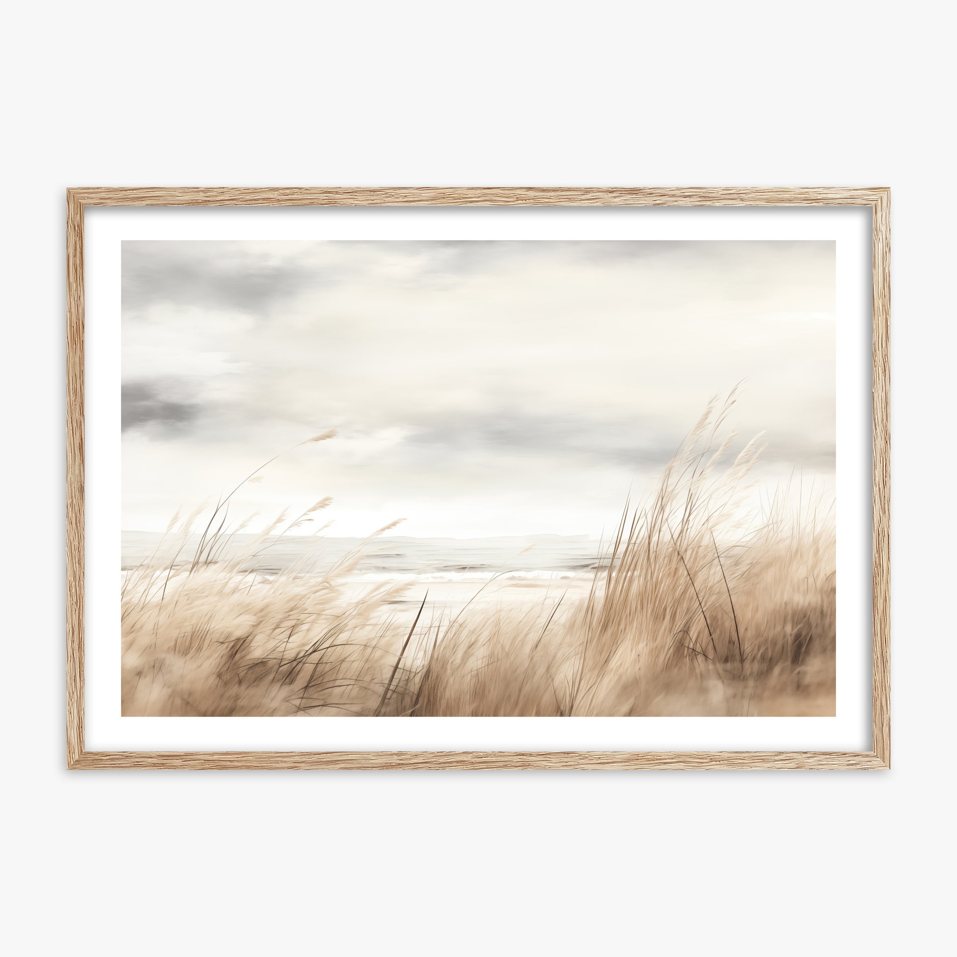 Whispers of the Dunes, 70x100cm Framed Poster With Raw Oak Frame