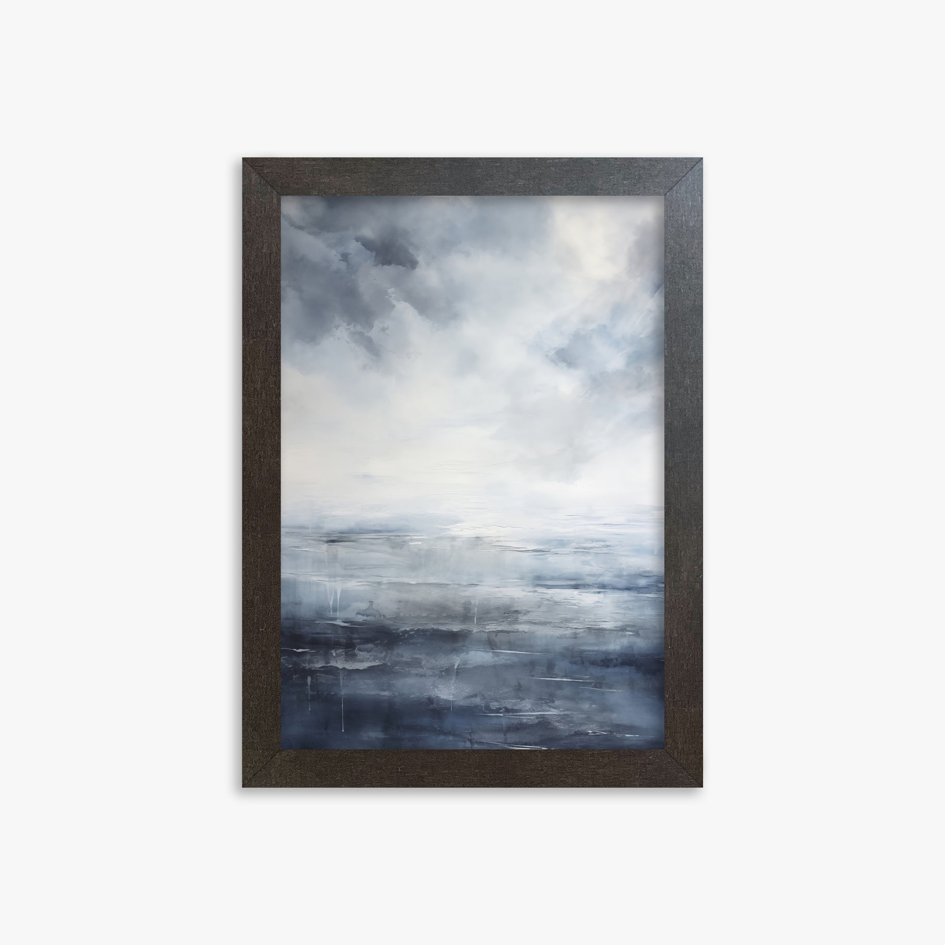 Tempest Mirror, 21x30cm Framed Art Reproduction With Espresso Frame