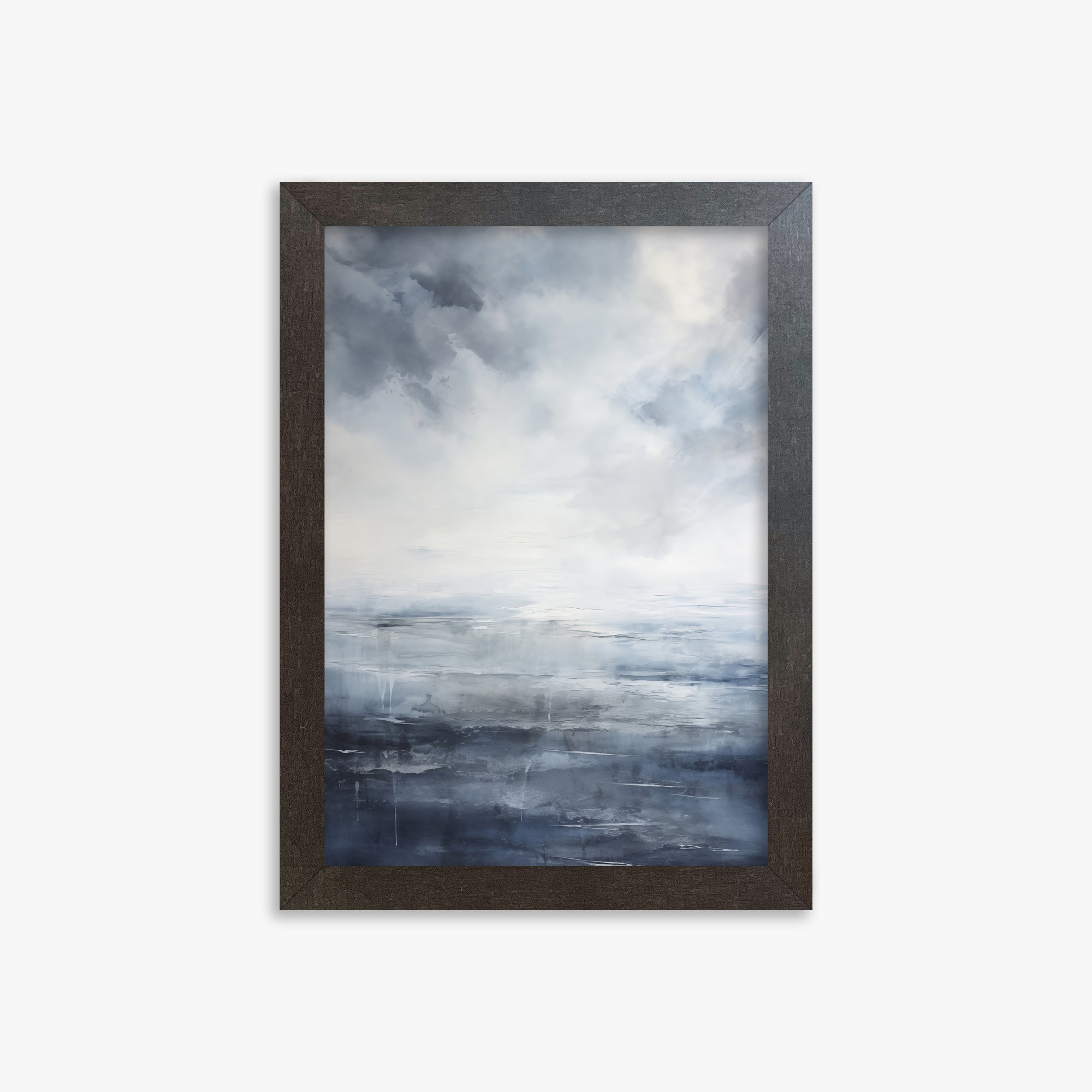 Tempest Mirror, 21x30cm Framed Art Reproduction With Espresso Frame