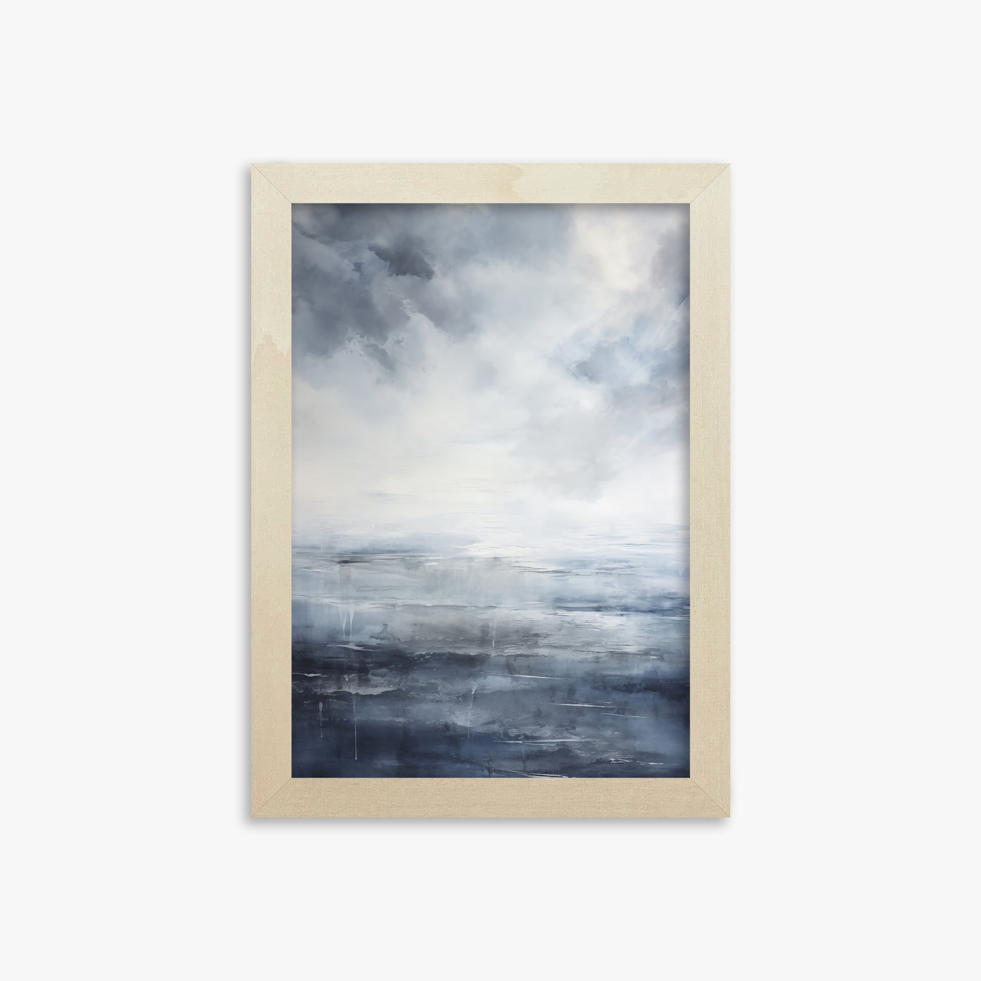 Tempest Mirror, 21x30cm Framed Art Reproduction With Lime Wood Frame