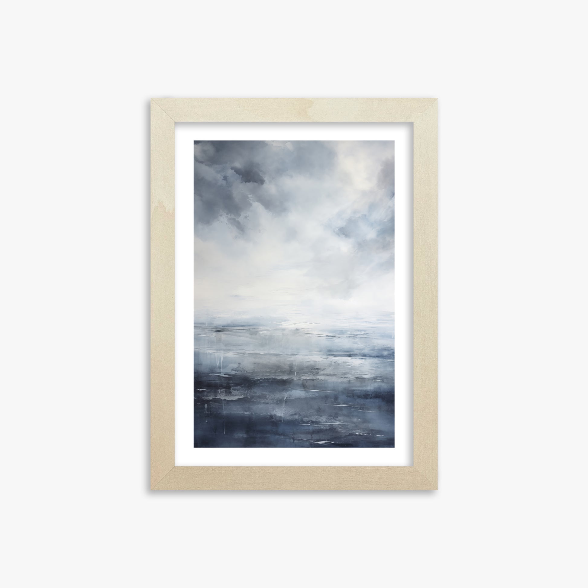 Tempest Mirror, 21x30cm Framed Art Reproduction With Lime Wood Frame