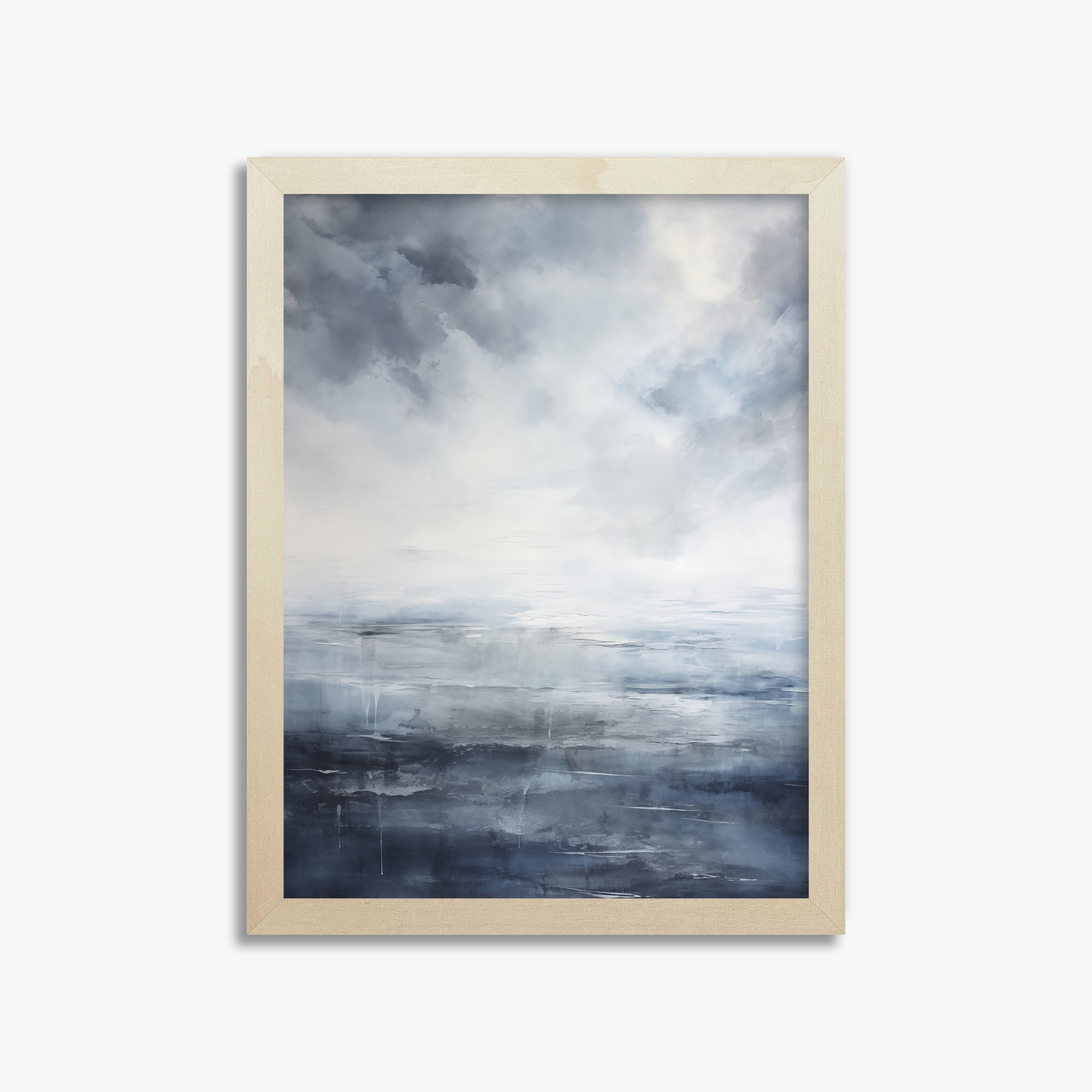 Tempest Mirror, 30x40cm Framed Art Reproduction With Lime Wood Frame