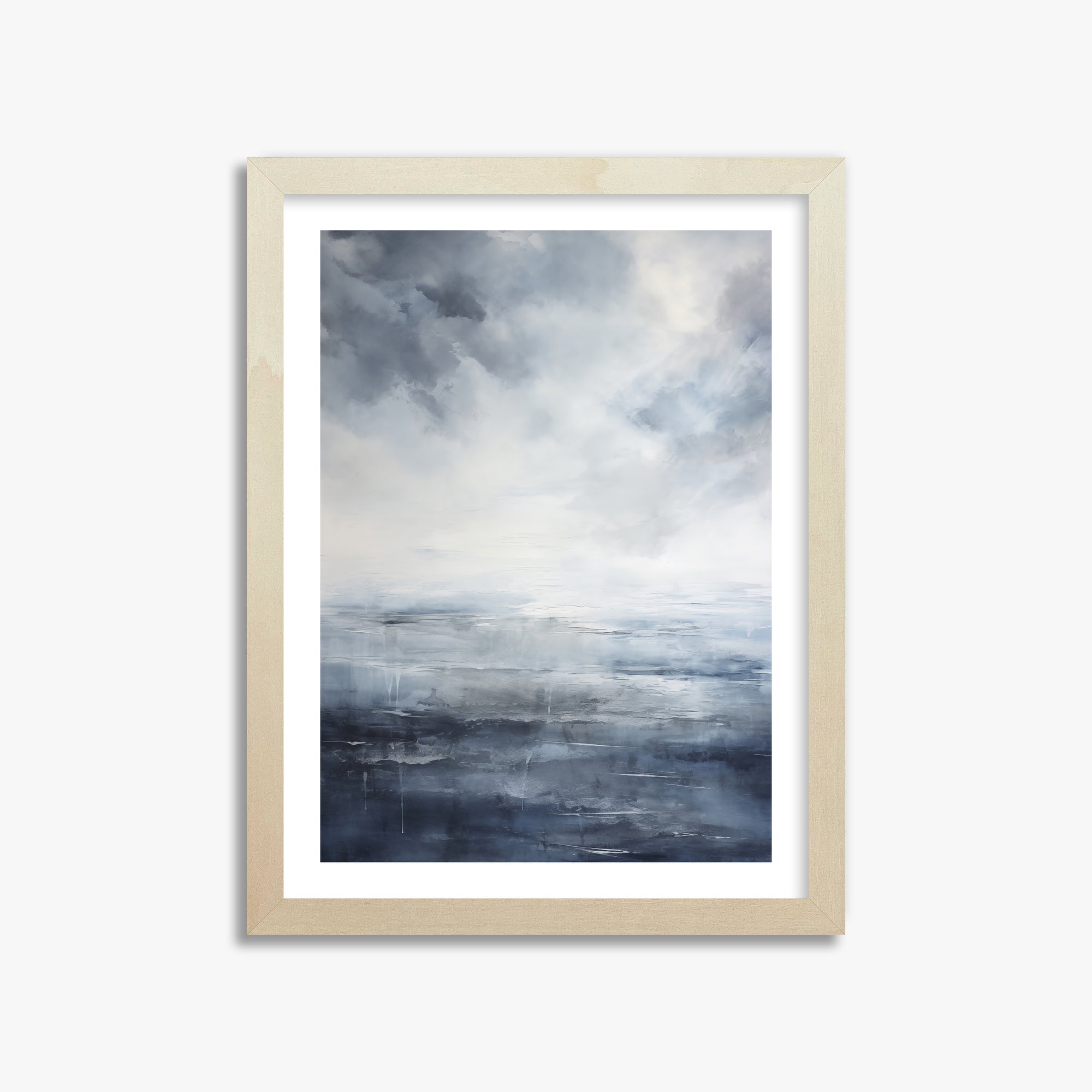 Tempest Mirror, 30x40cm Framed Art Reproduction With Lime Wood Frame