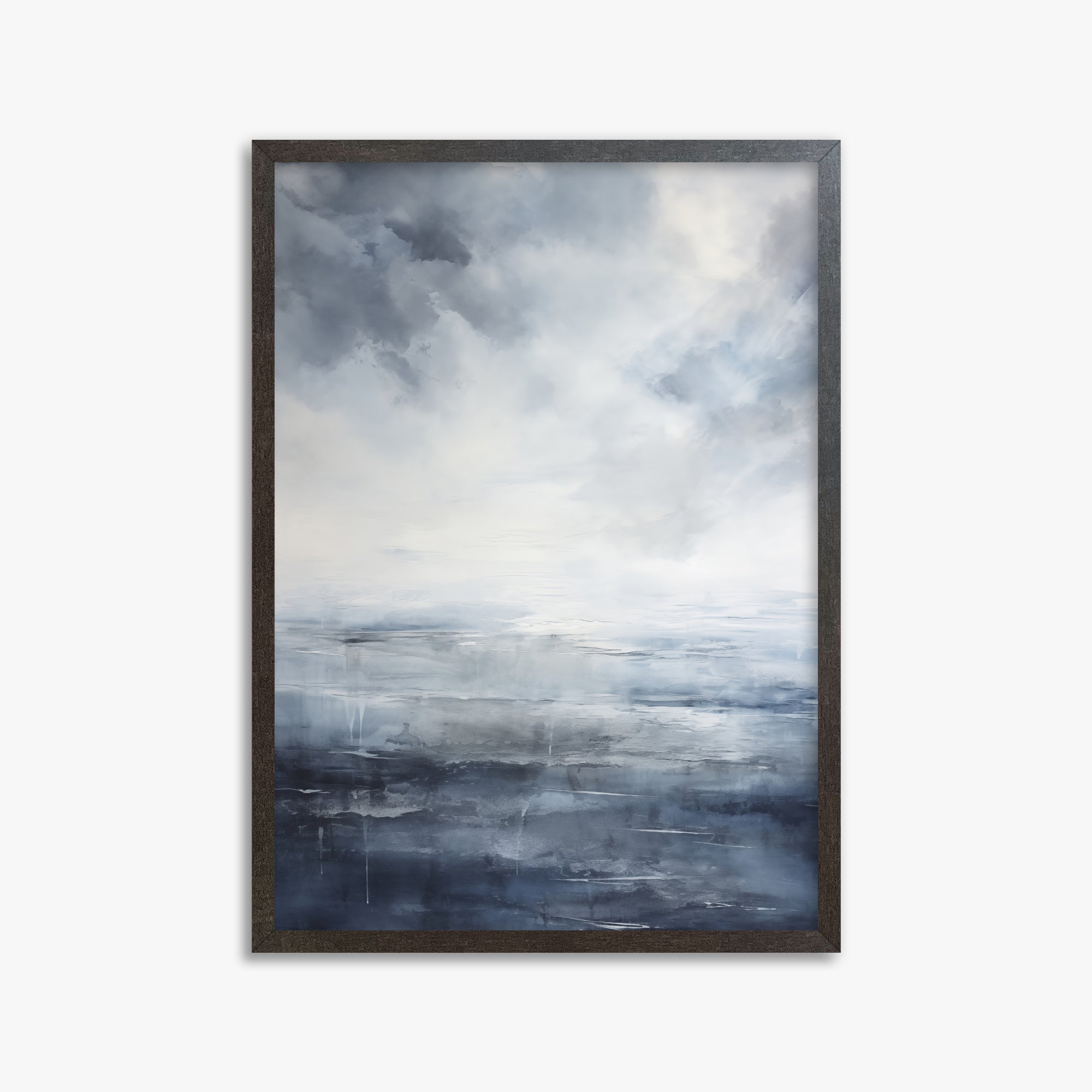 Tempest Mirror, 50x70cm Framed Art Reproduction With Espresso Frame