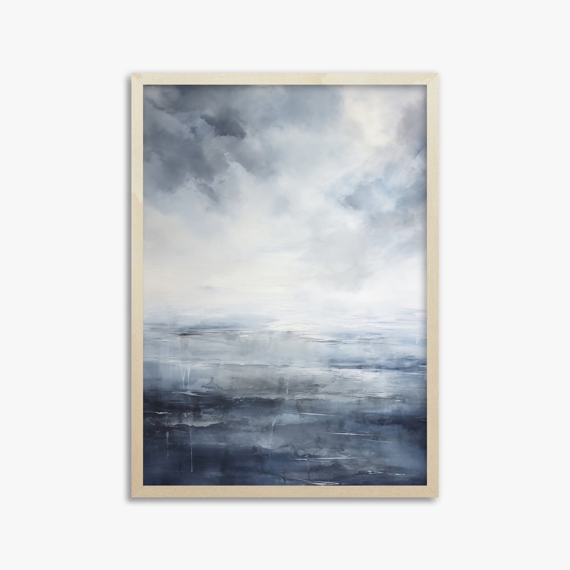 Tempest Mirror, 50x70cm Framed Art Reproduction With Lime Wood Frame
