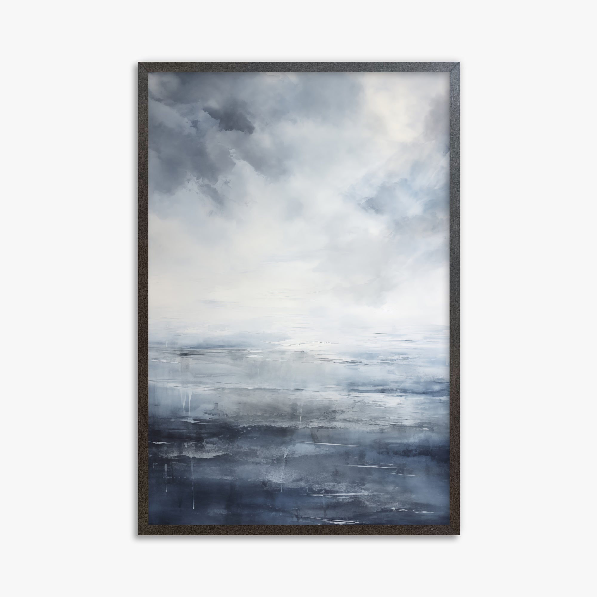 Tempest Mirror, 61x91cm Framed Art Reproduction With Espresso Frame