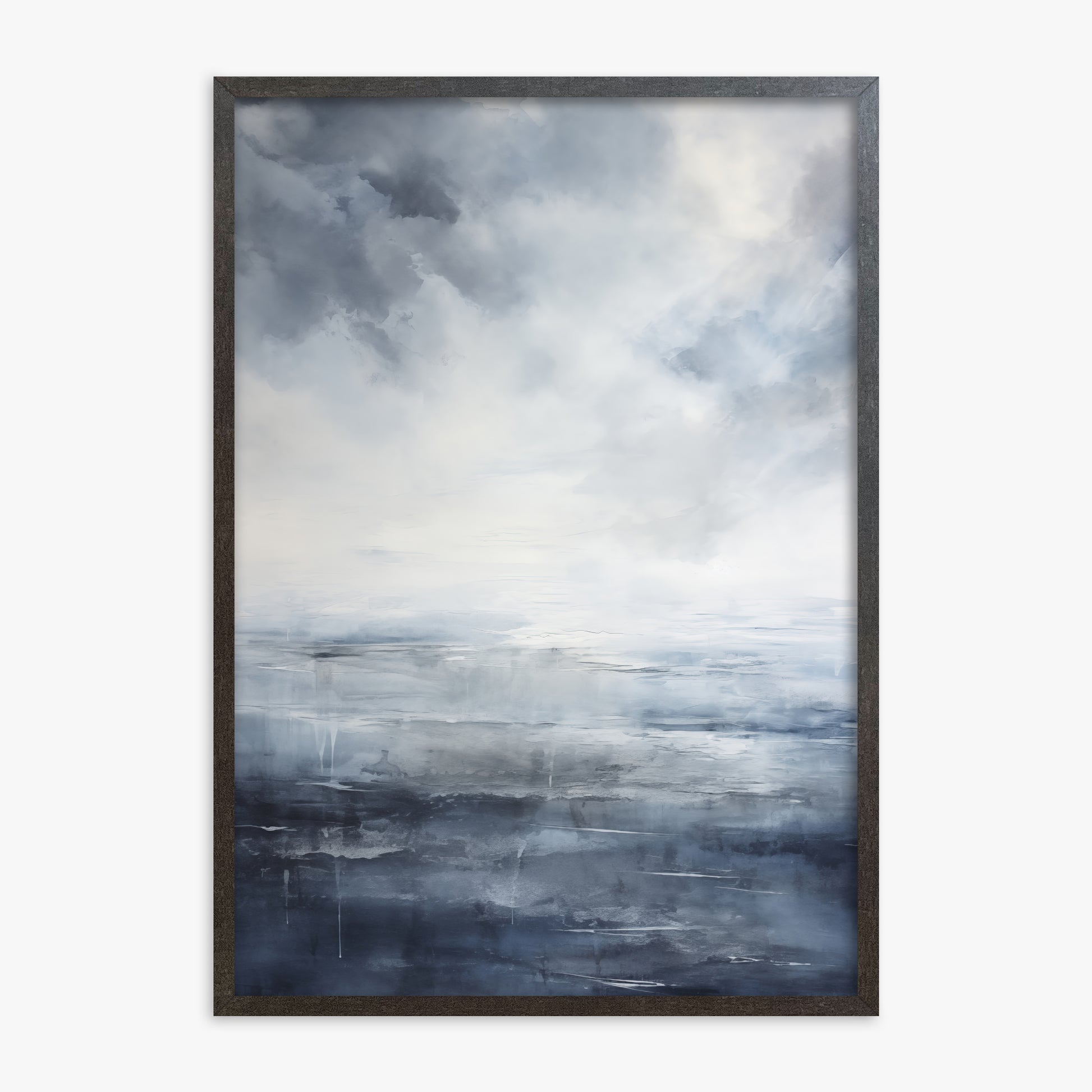 Tempest Mirror, 70x100cm Framed Art Reproduction With Espresso Frame