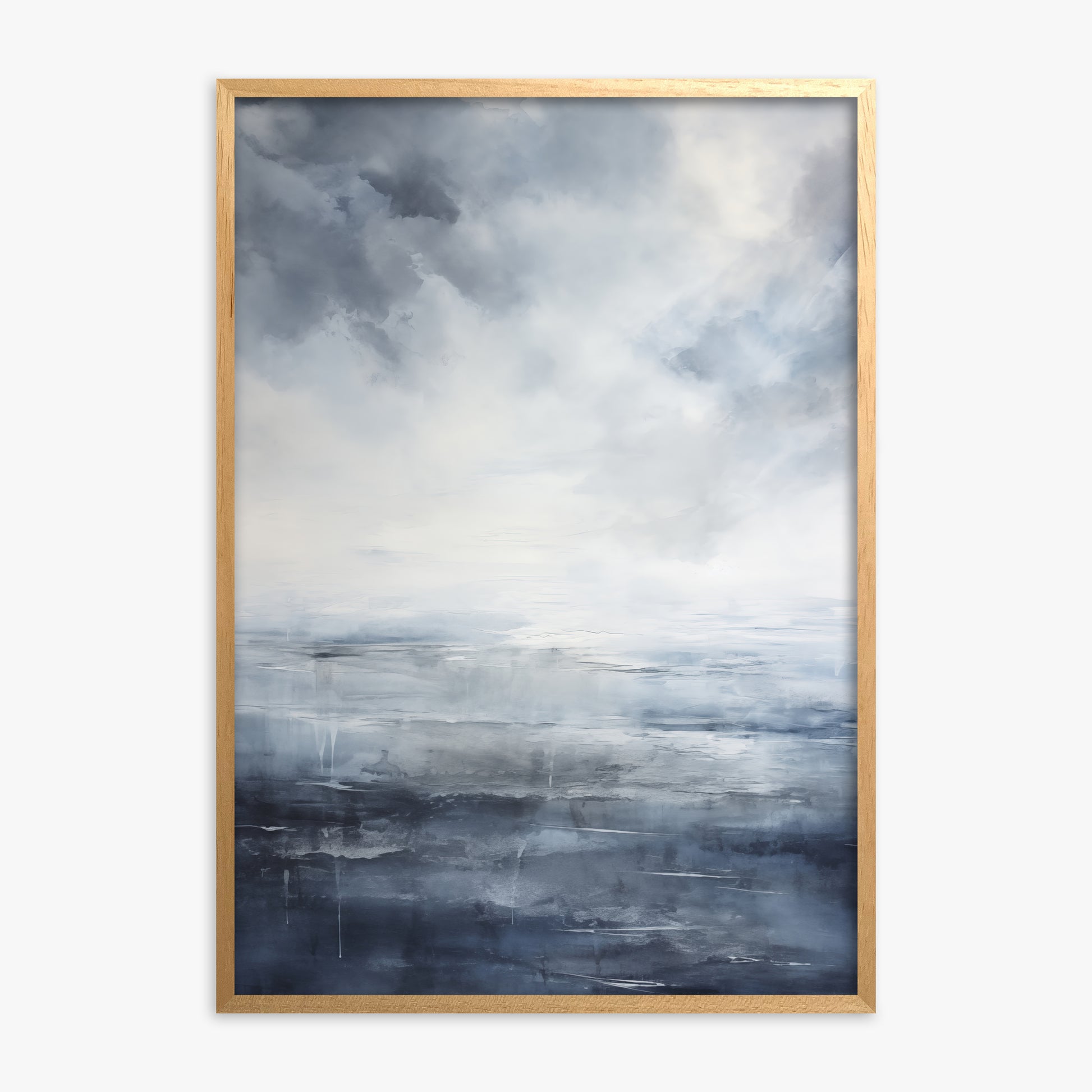 Tempest Mirror, Oak Framed Poster With Oak Frame