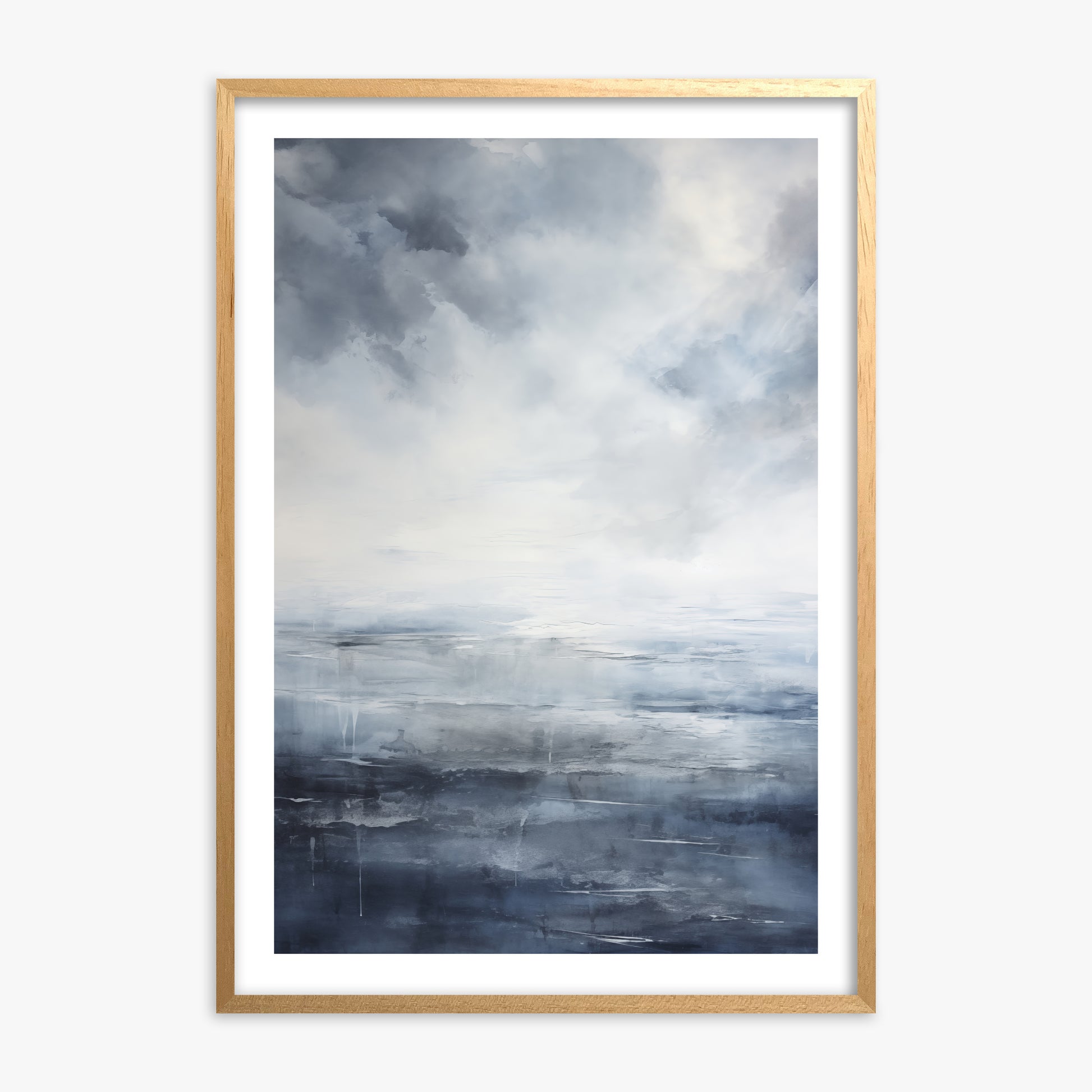 Tempest Mirror, Oak Framed Poster With Oak Frame