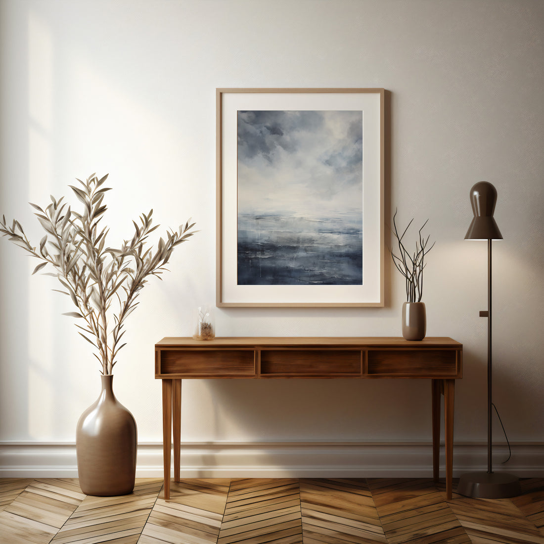 Tempest Mirror, 50x70cm Framed Poster With Black Frame